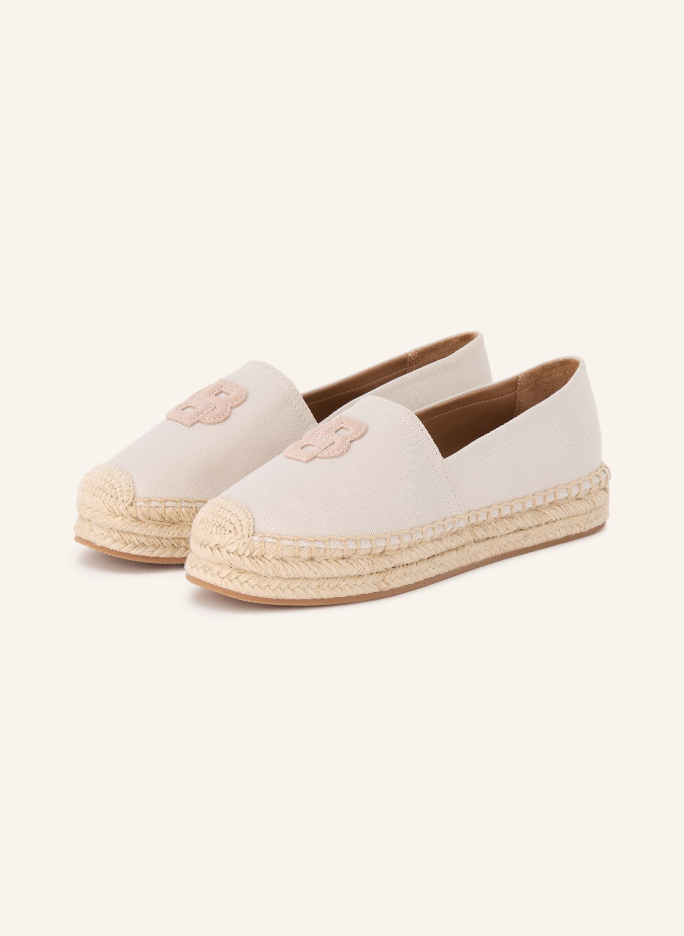 BOSS Espadrilky MADEIRA_SLON_CVBBHF: SVĚTLE HNĚDÁ / BÉŽOVÁ