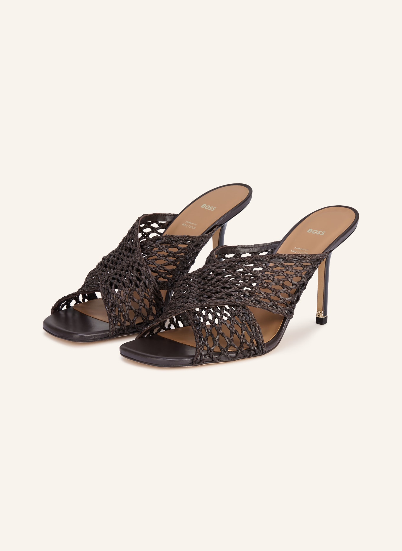 BOSS Mules CHARLIZE: MARRON FONCÉ