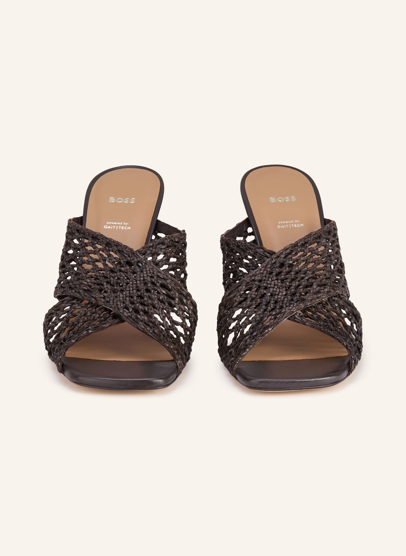 BOSS Mules CHARLIZE: MARRON FONCÉ