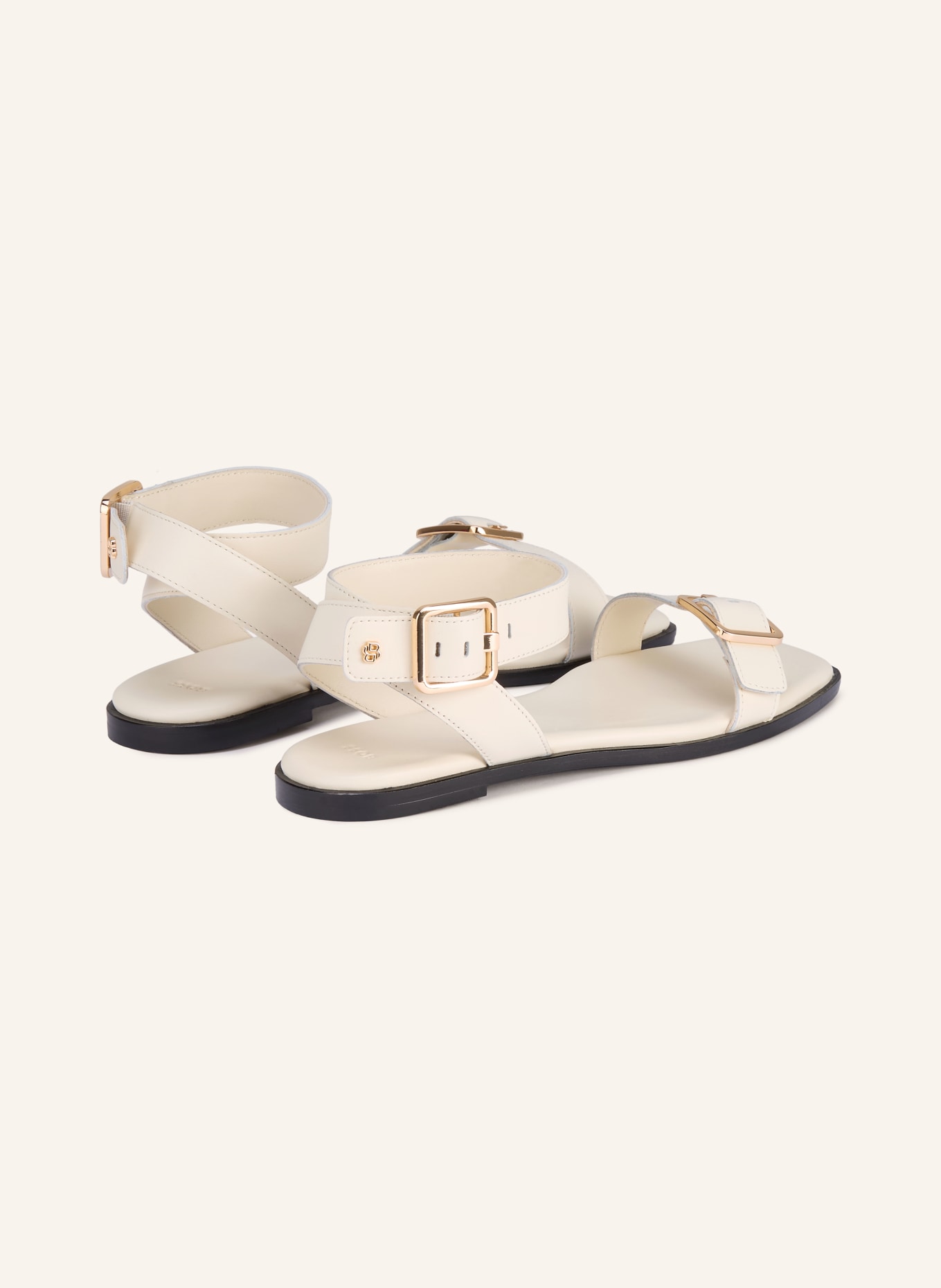 BOSS Sandały CHARLIZE: BIAŁY / ZŁOTY