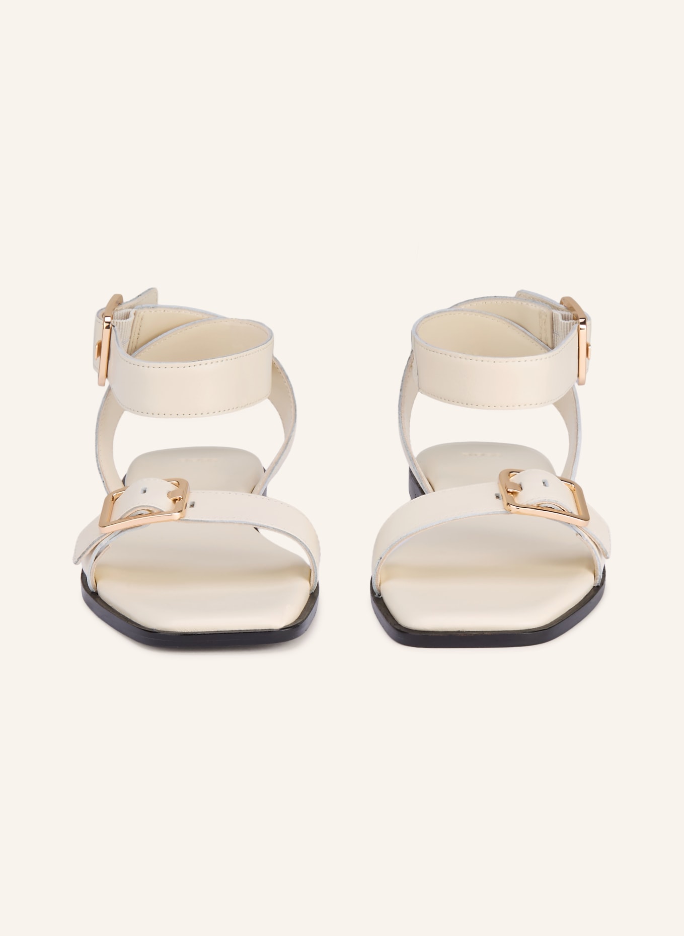 BOSS Sandały CHARLIZE: BIAŁY / ZŁOTY