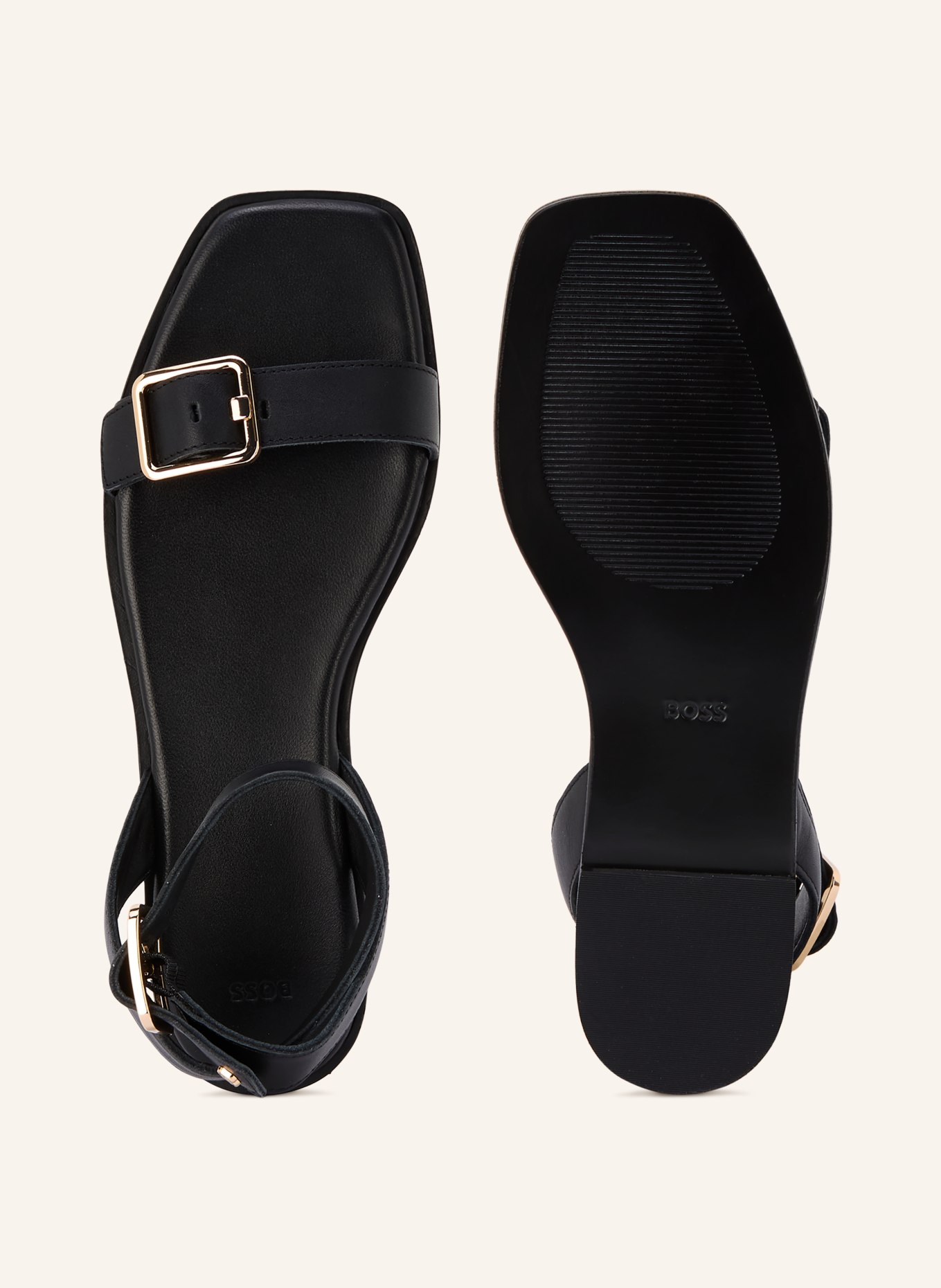 BOSS Sandały CHARLIZE: CZARNY