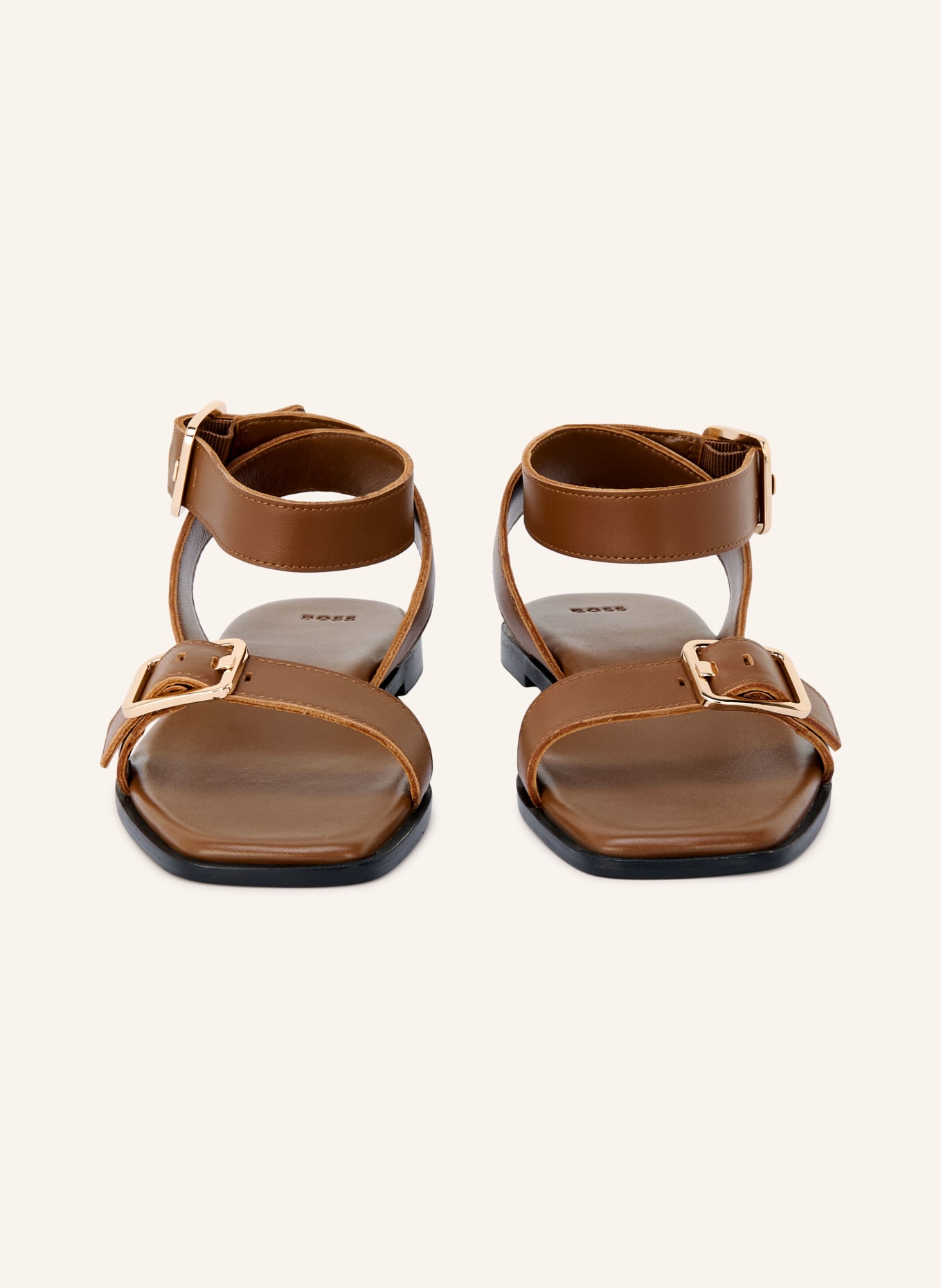 BOSS Sandały CHARLIZE: BRĄZOWY