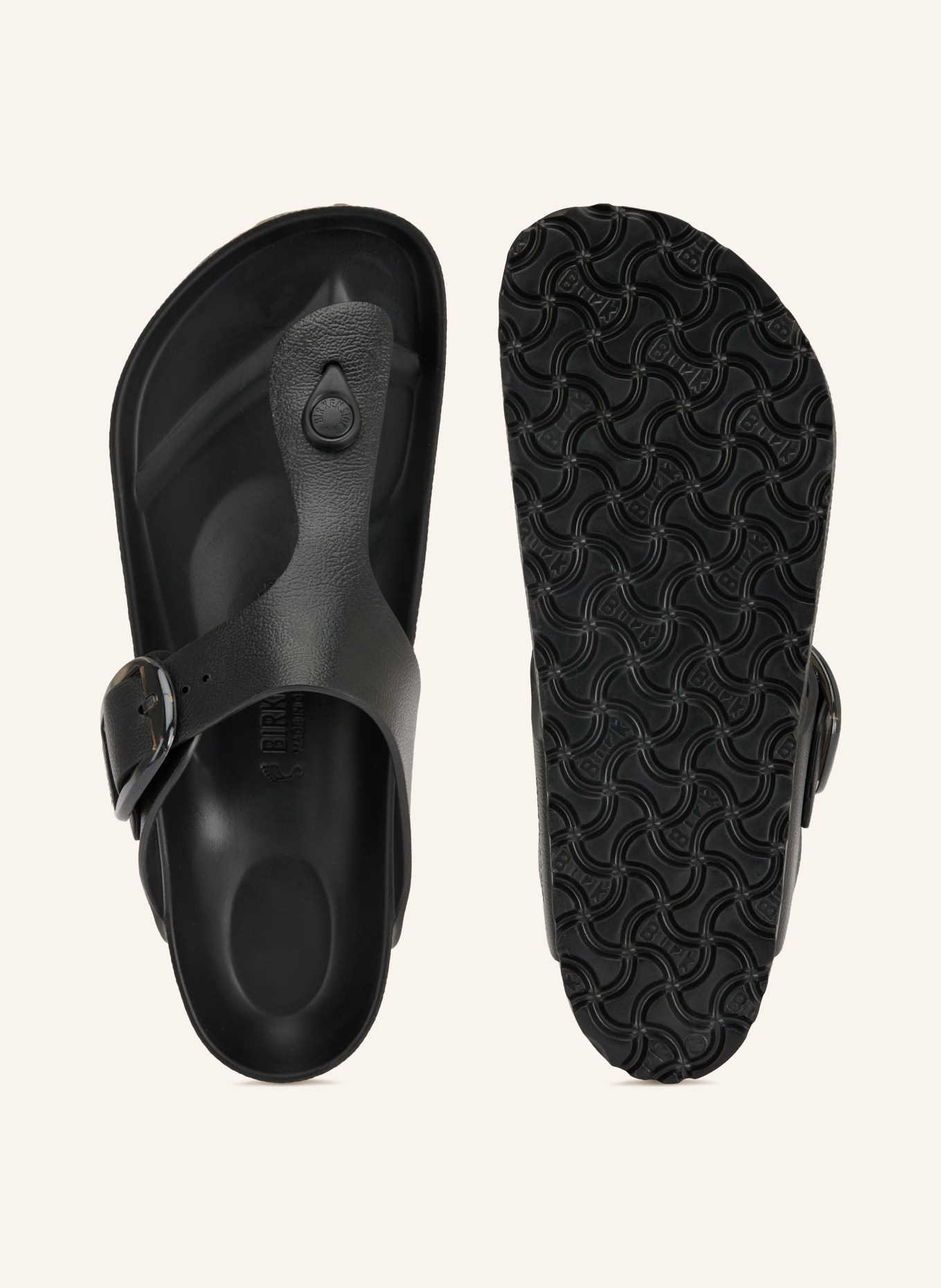 BIRKENSTOCK Zehentrenner GIZEH BIG BUCKLE EVA: SCHWARZ