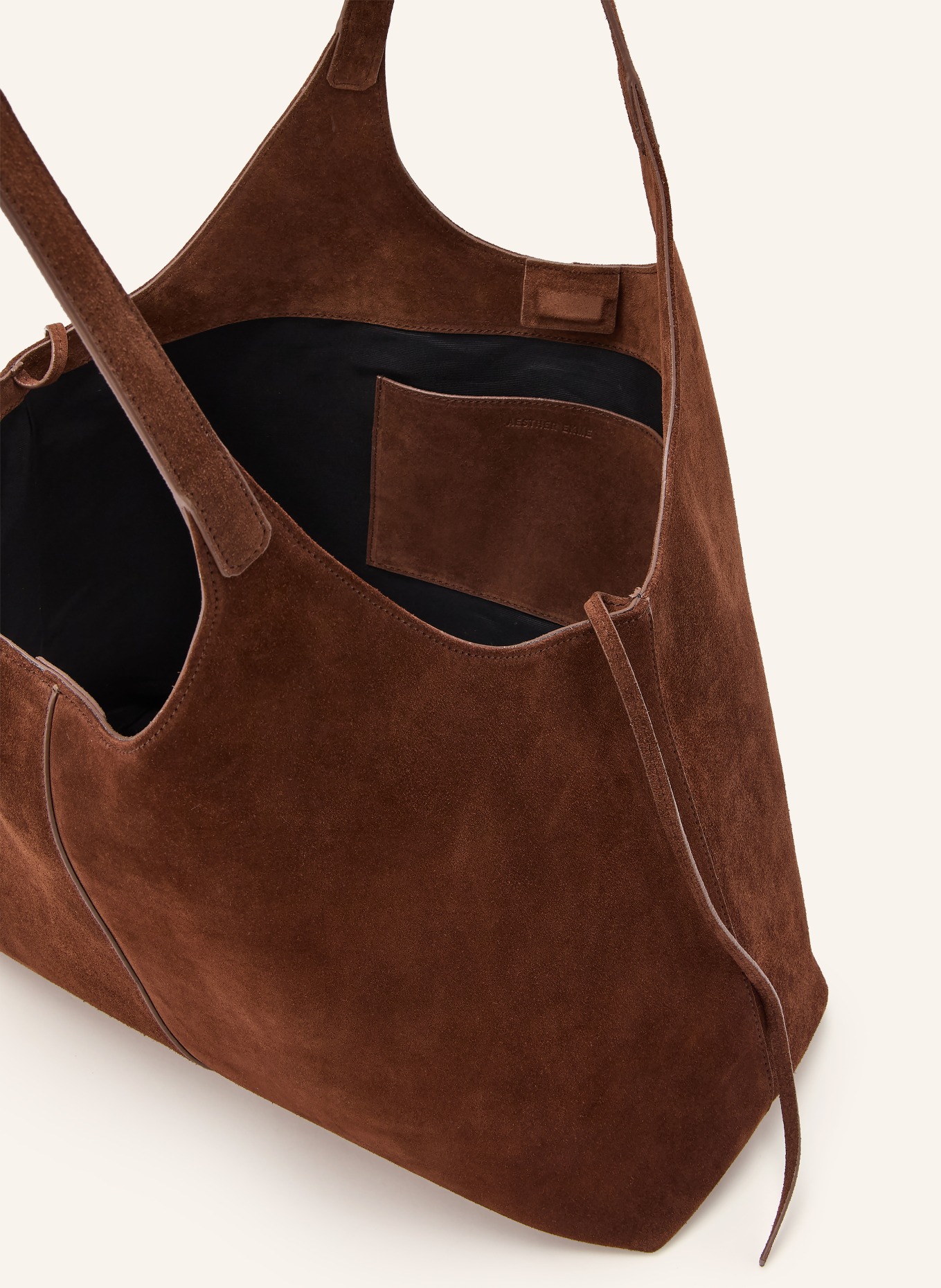 AESTHER EKME Shopper CABAS SUPPLE XL: BROWN