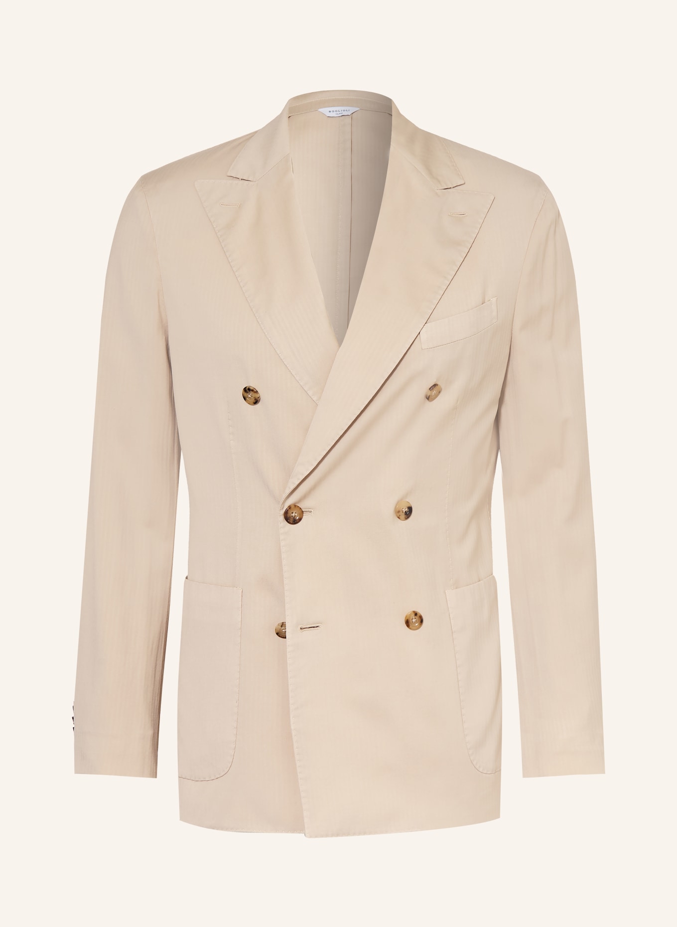 BOGLIOLI Colbert met extra slanke pasvorm: LICHTBRUIN