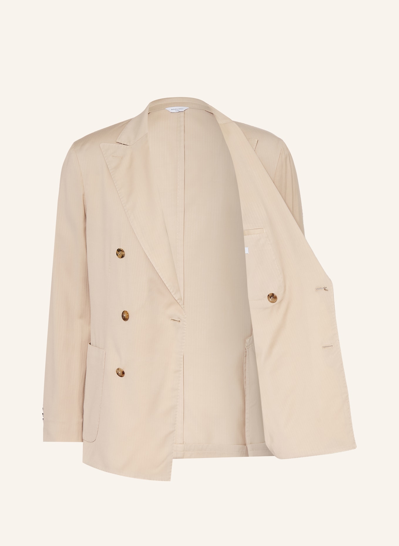 BOGLIOLI Colbert met extra slanke pasvorm: LICHTBRUIN