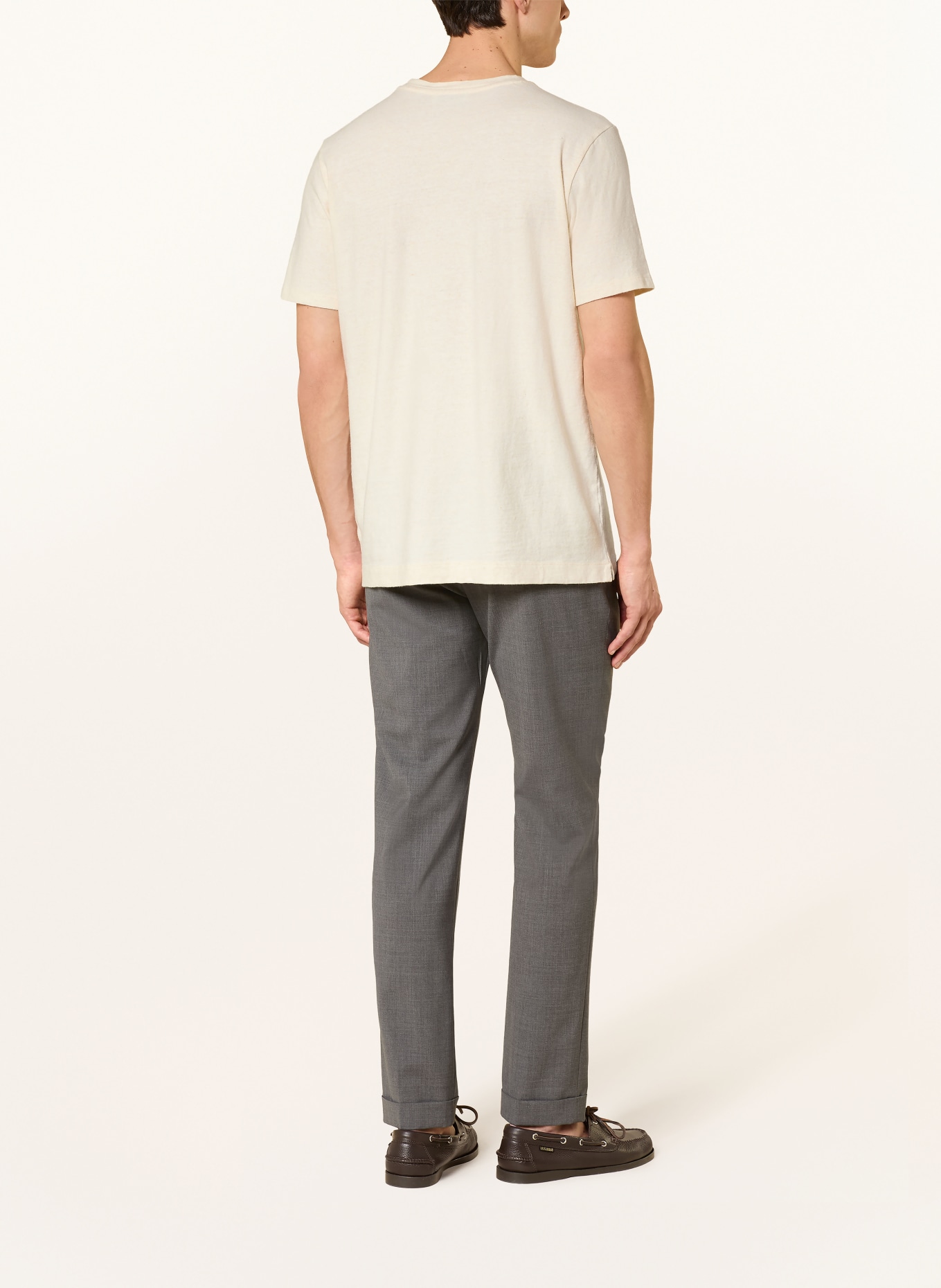 BOGLIOLI T-shirt with linen: ECRU
