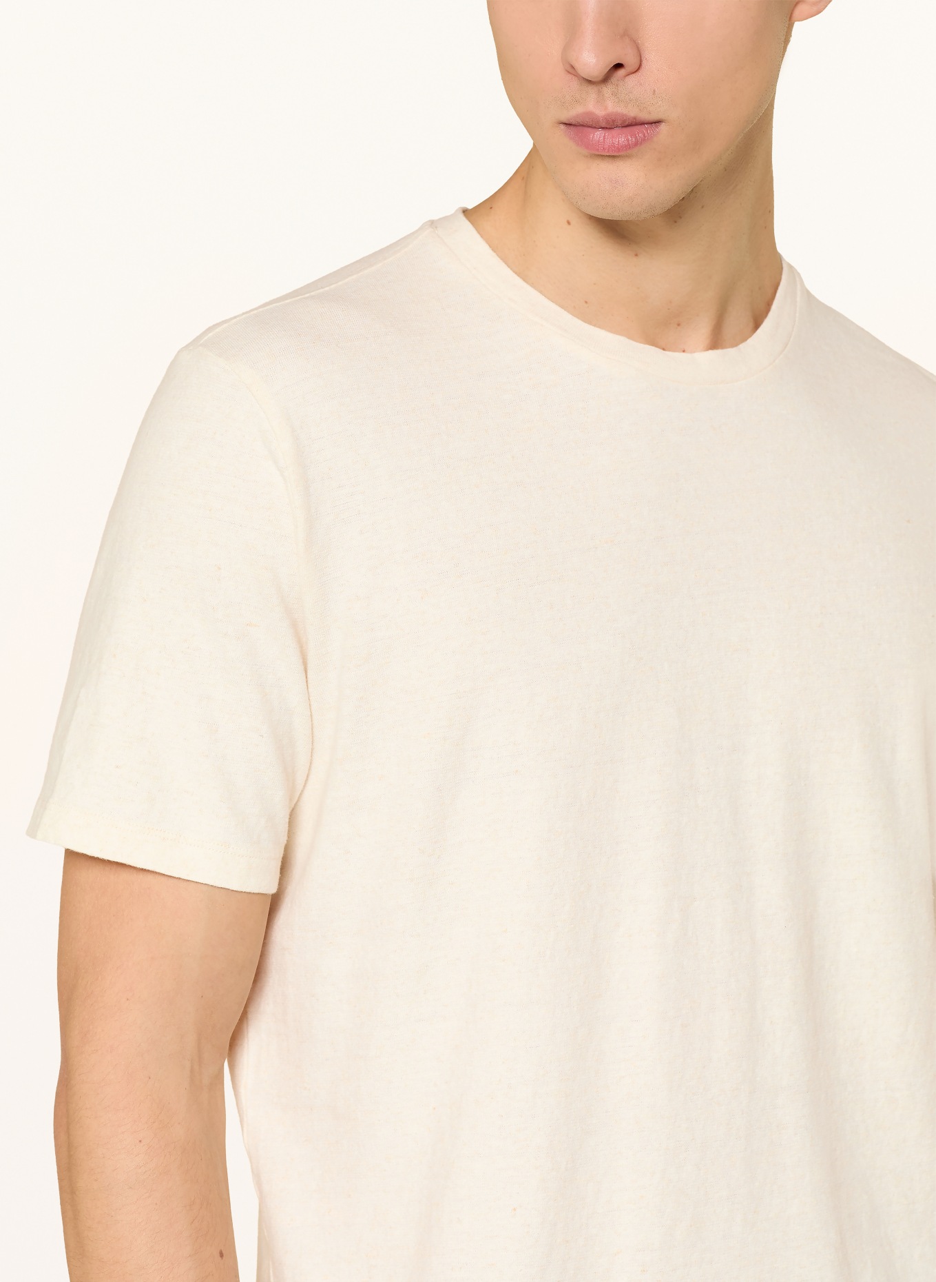 BOGLIOLI T-shirt with linen: ECRU