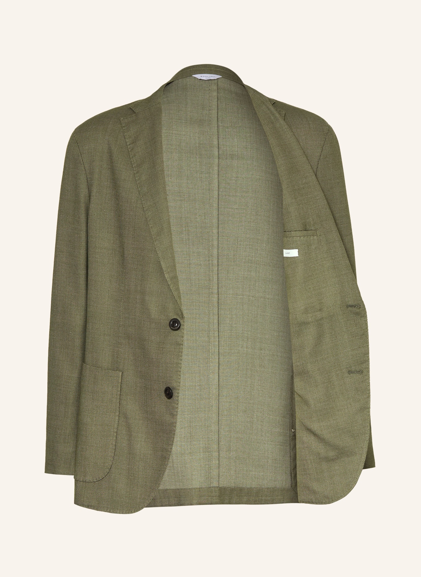 BOGLIOLI Colbert met normale pasvorm: OLIJF