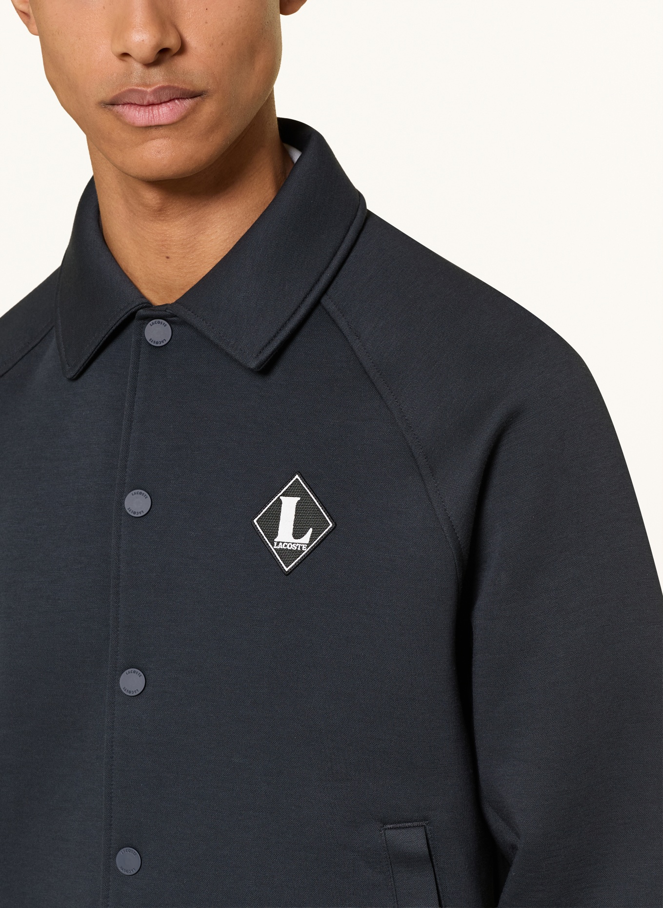 LACOSTE blouson: DONKERBLAUW