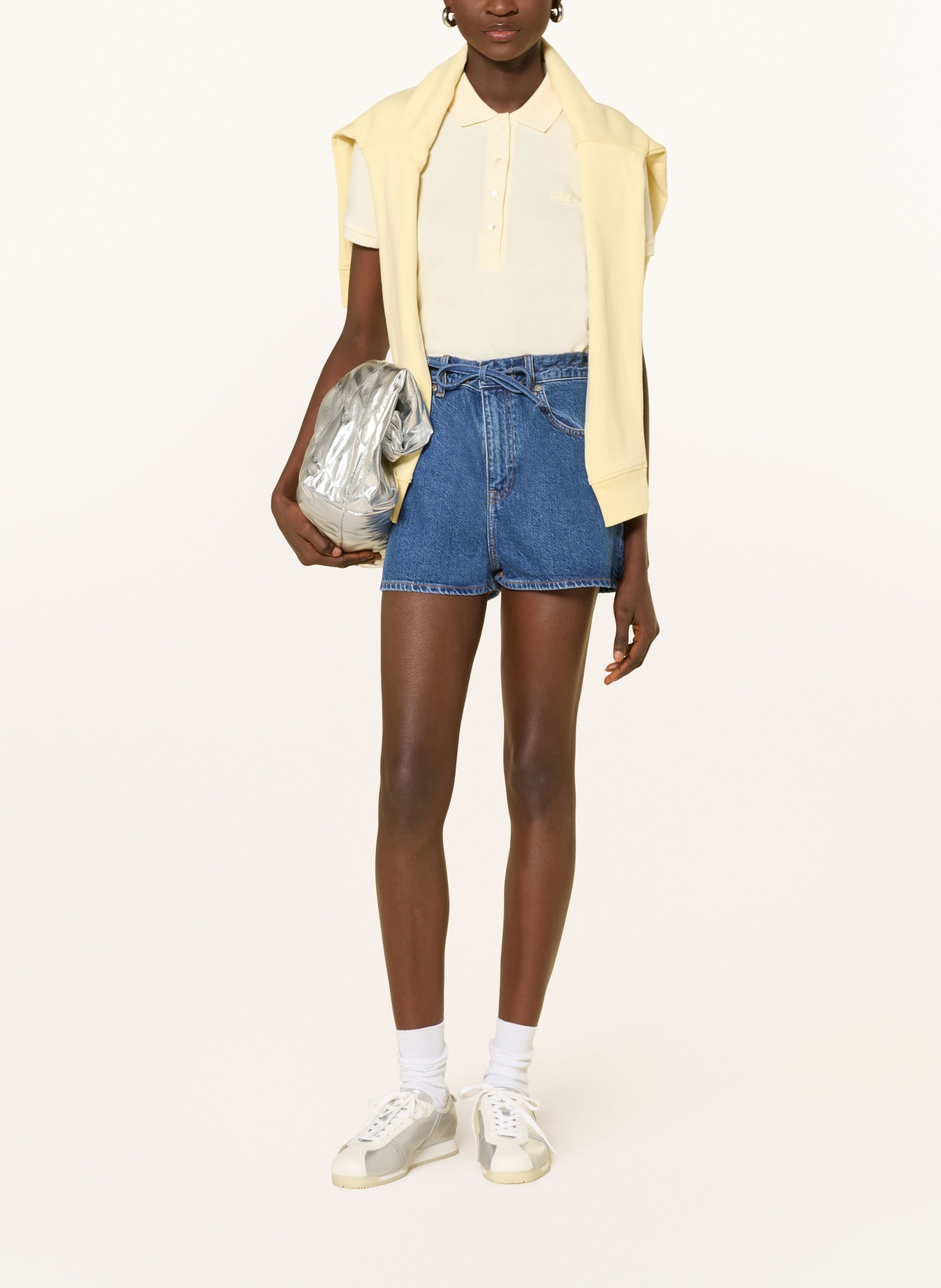 LACOSTE Jeansshorts: 36L MEDIUM BLUE