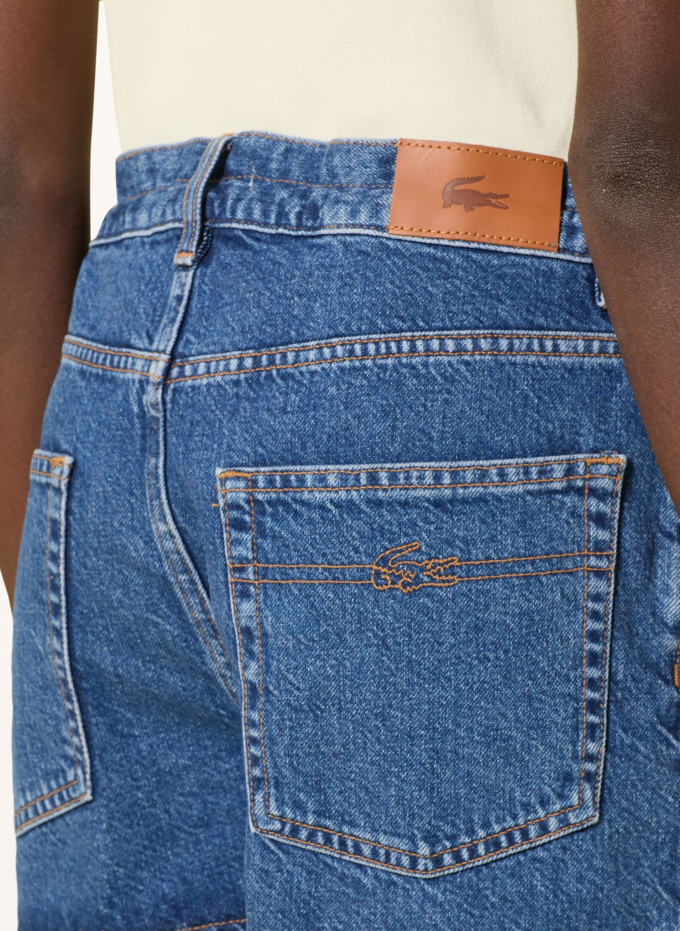 LACOSTE Jeansshorts: 36L MEDIUM BLUE