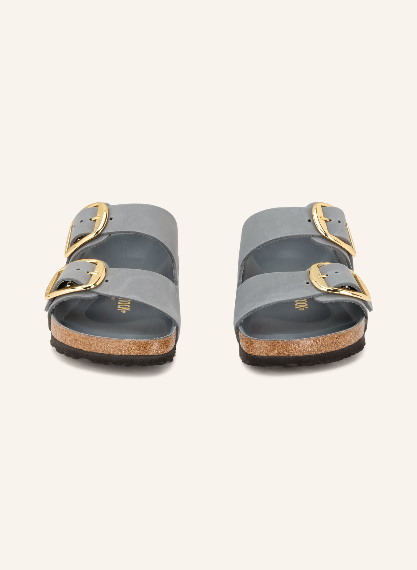 BIRKENSTOCK ARIZONA BIG BUCKLE Mules: TEAL / GOLD