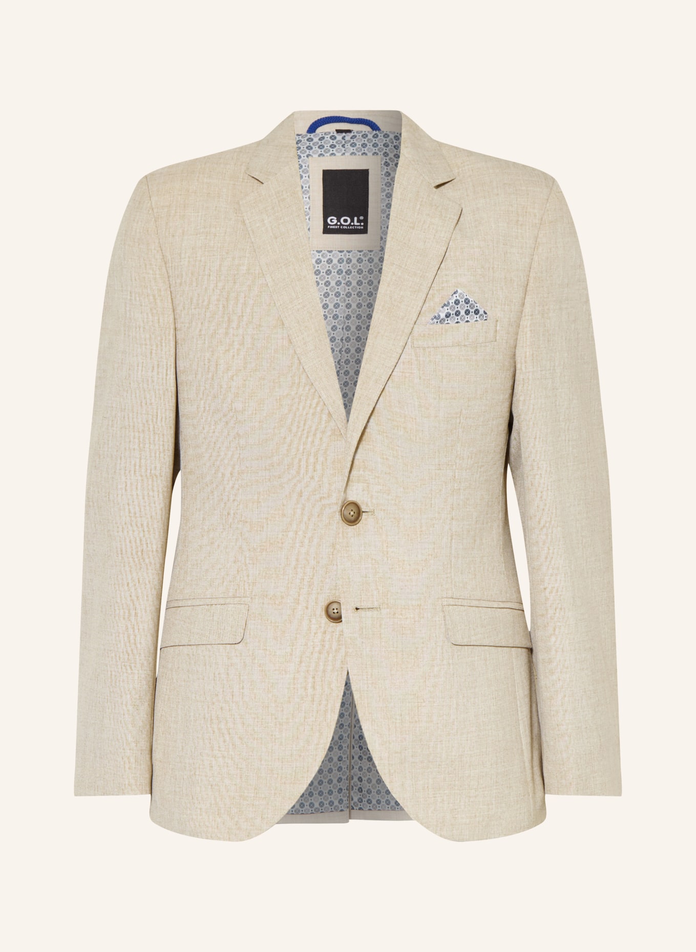 G.O.L. FINEST COLLECTION Anzugsakko Regular Fit: 6 BEIGE