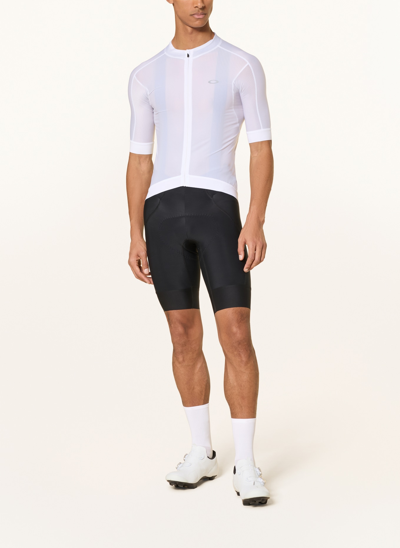 OAKLEY ENDURANCE TEMPO Cycling Jersey: WHITE / GRAY / BLACK