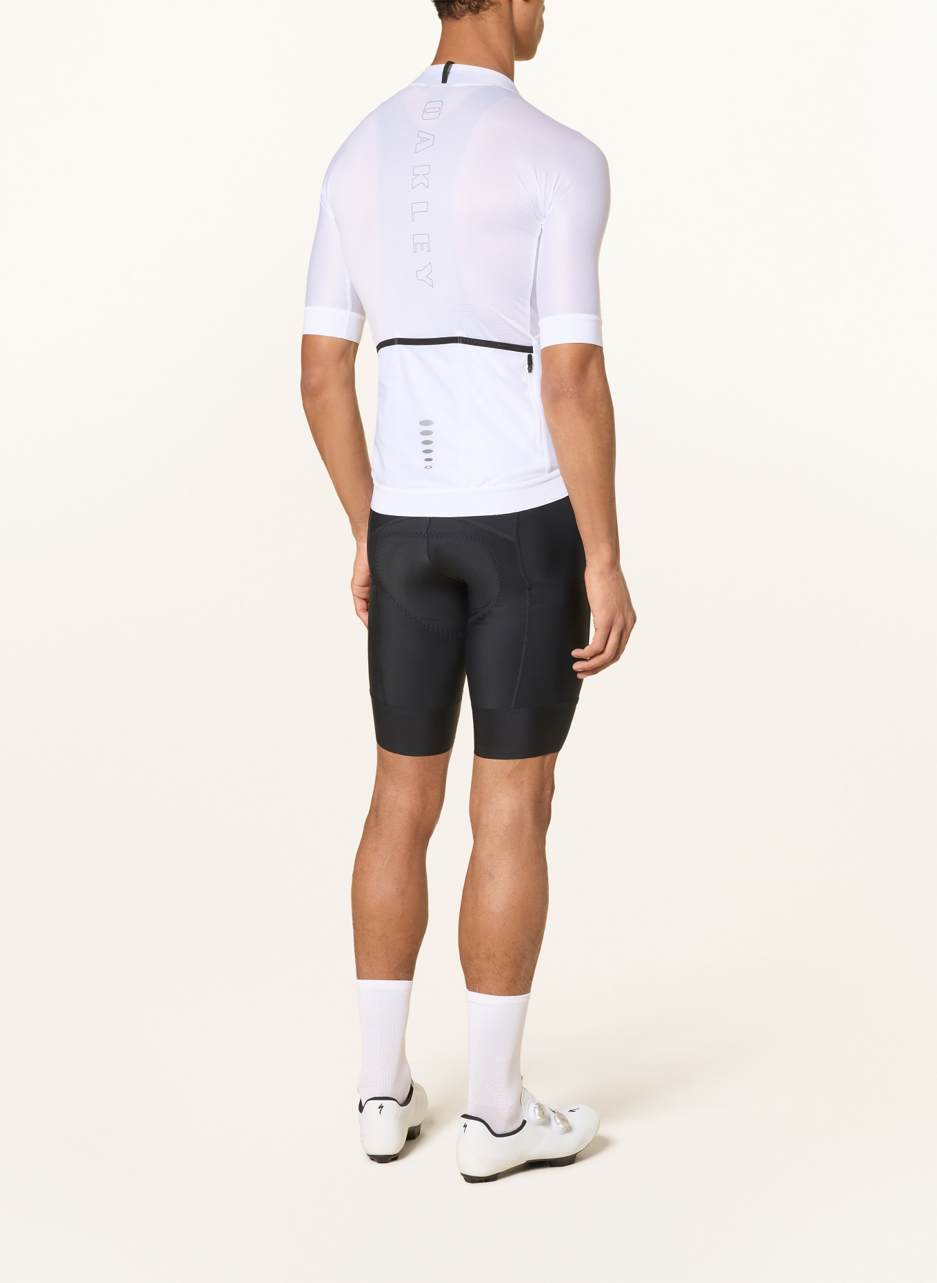 OAKLEY ENDURANCE TEMPO Cycling Jersey: WHITE / GRAY / BLACK