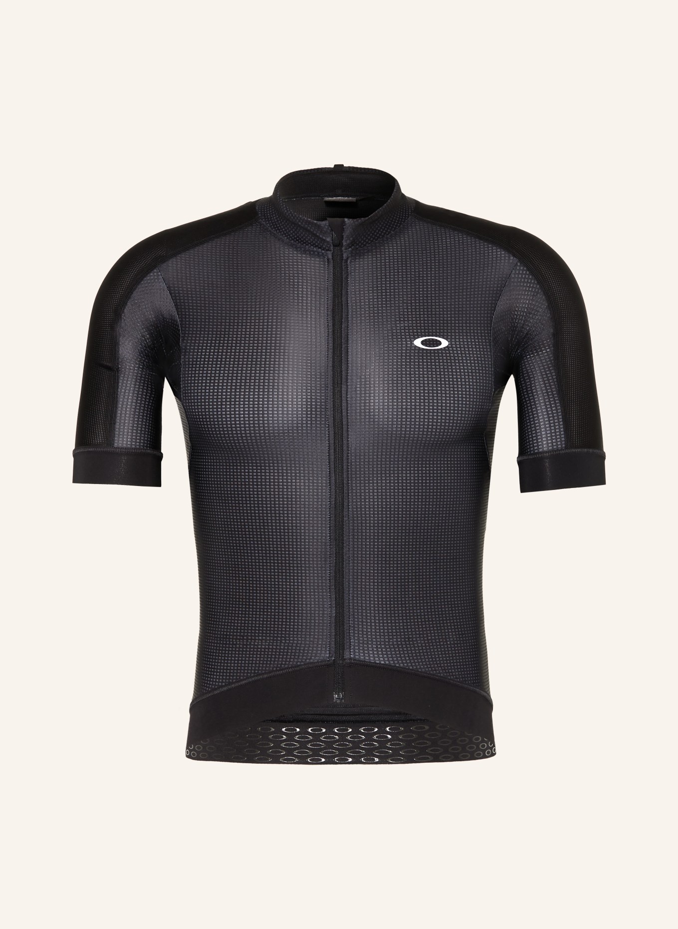 OAKLEY Koszulka kolarska ENDURANCE TEMPO: CZARNY / SZARY