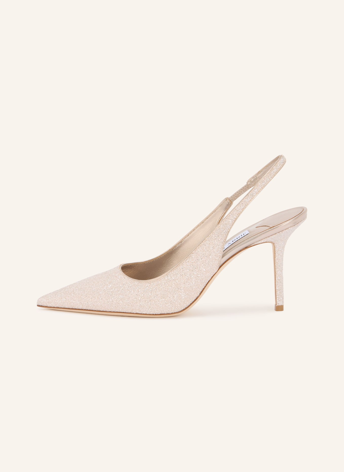 JIMMY CHOO Slingpumps LOVE: CREME / GOLD