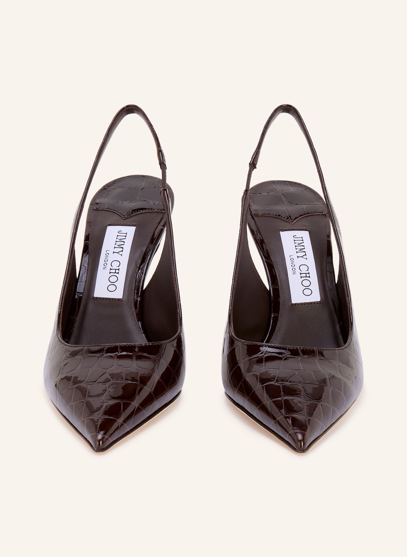 JIMMY CHOO Slingpumps LOVE 85: DUNKELBRAUN