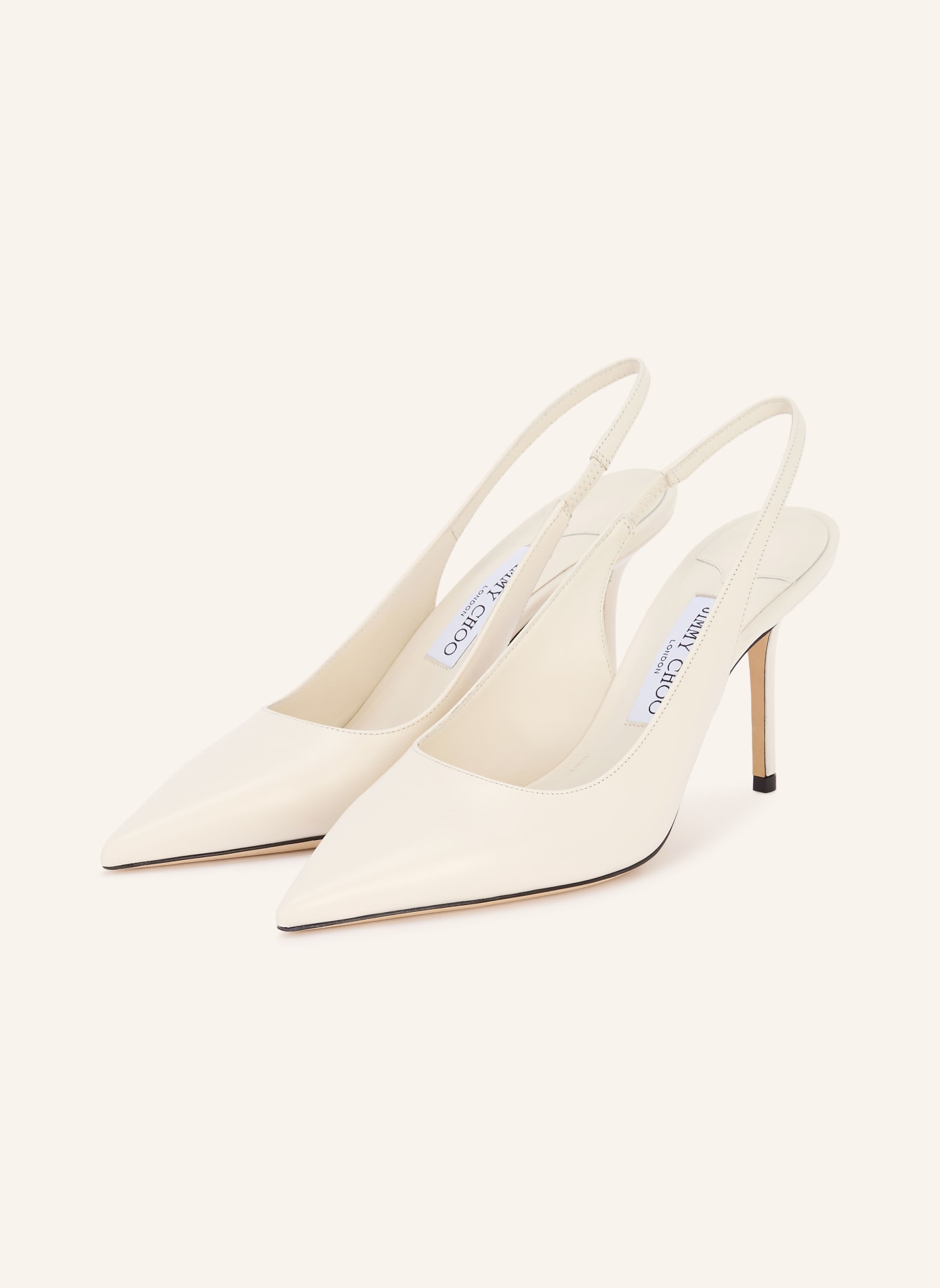 JIMMY CHOO Sling pumps LOVE 85: CREAM
