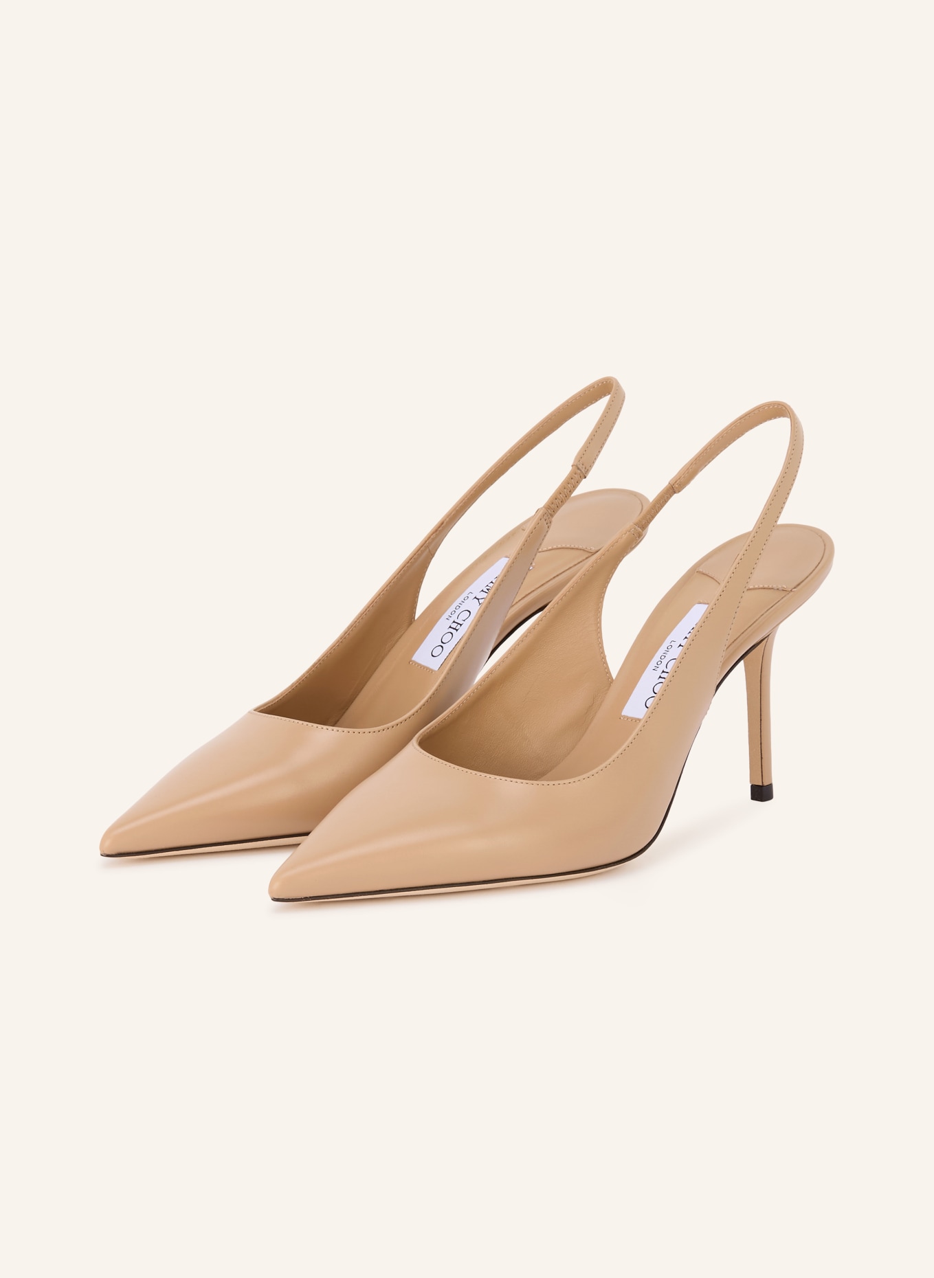 JIMMY CHOO Slingpumps LOVE 85: LICHTBRUIN