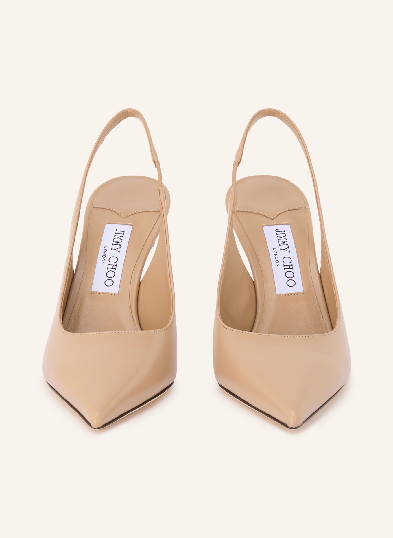JIMMY CHOO Slingpumps LOVE 85: LICHTBRUIN