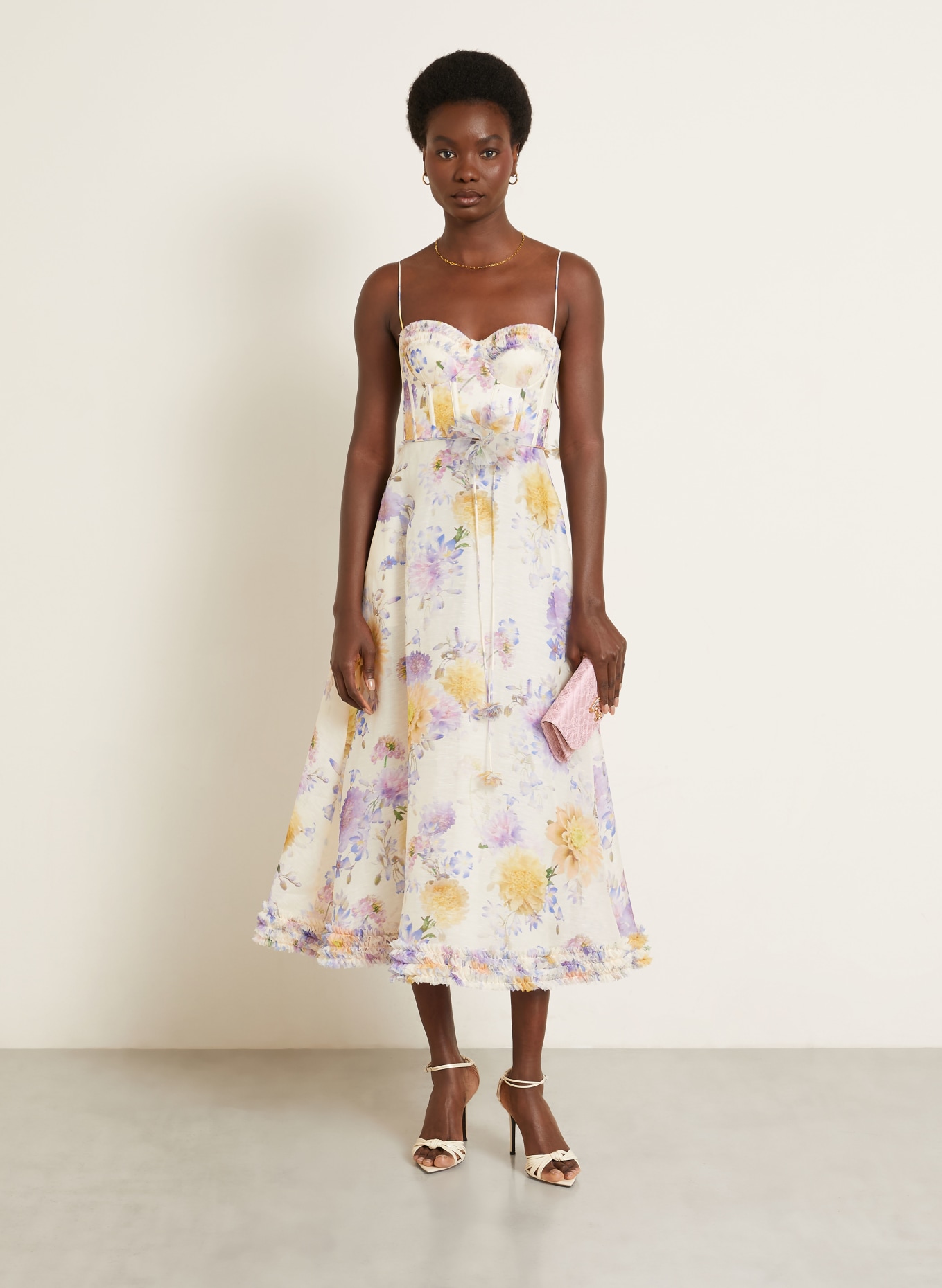 JIMMY CHOO Portemonnee CURVE om te dragen: ROZE