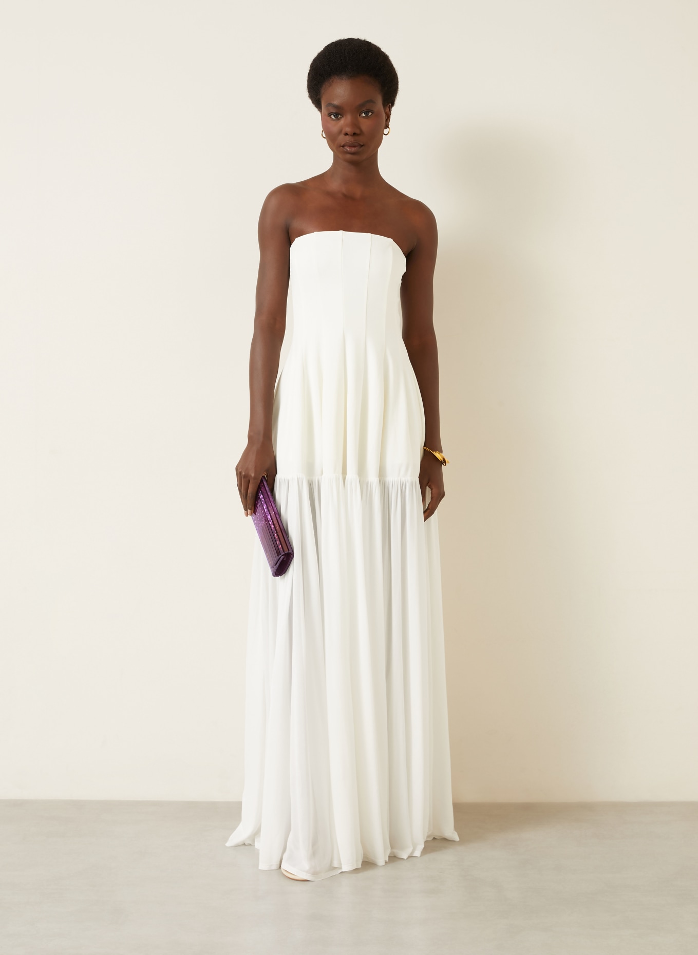 JIMMY CHOO Clutch SWEETIE: DUNKELROT / SILBER