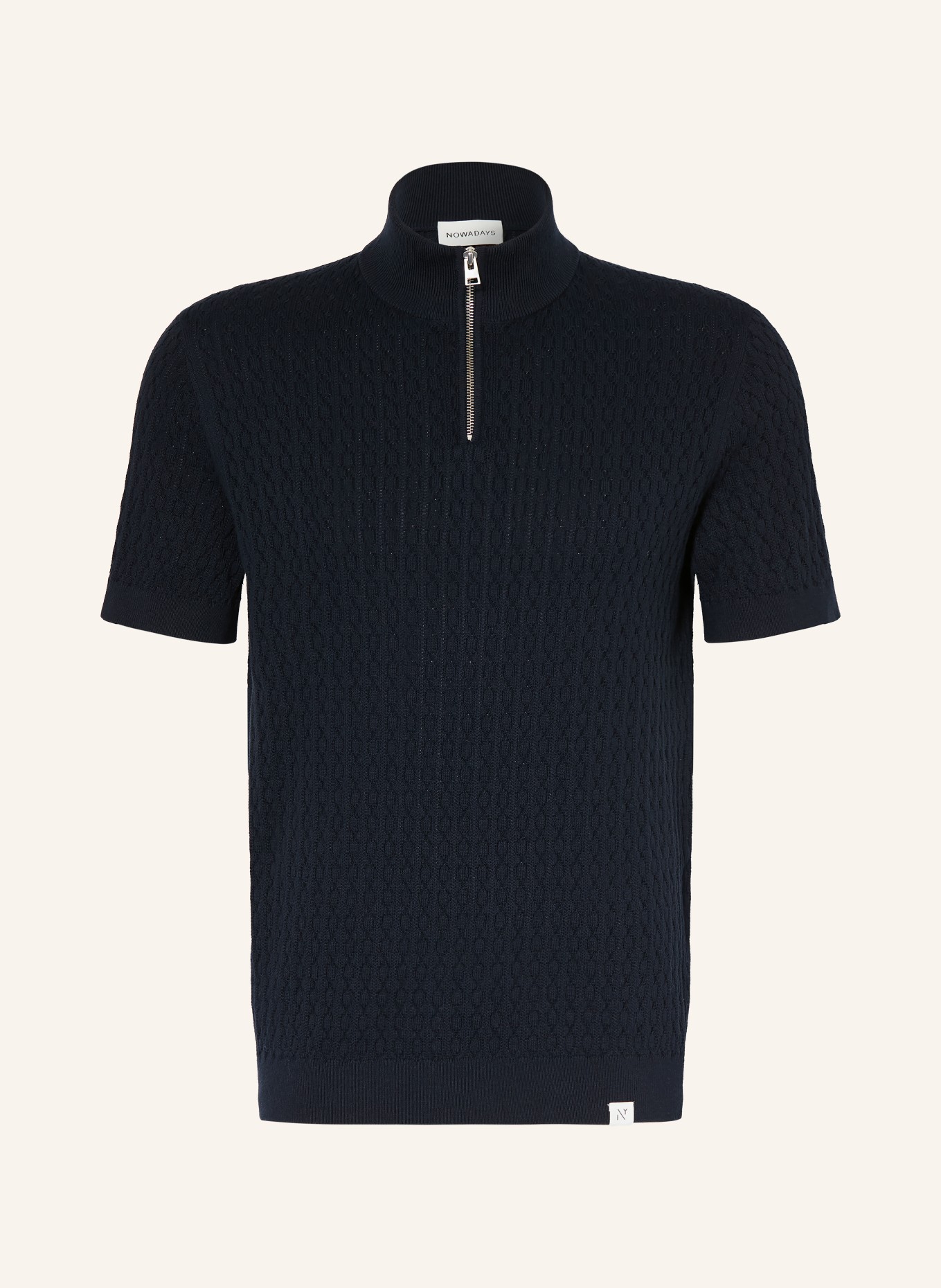 NOWADAYS Strickshirt: DUNKELBLAU