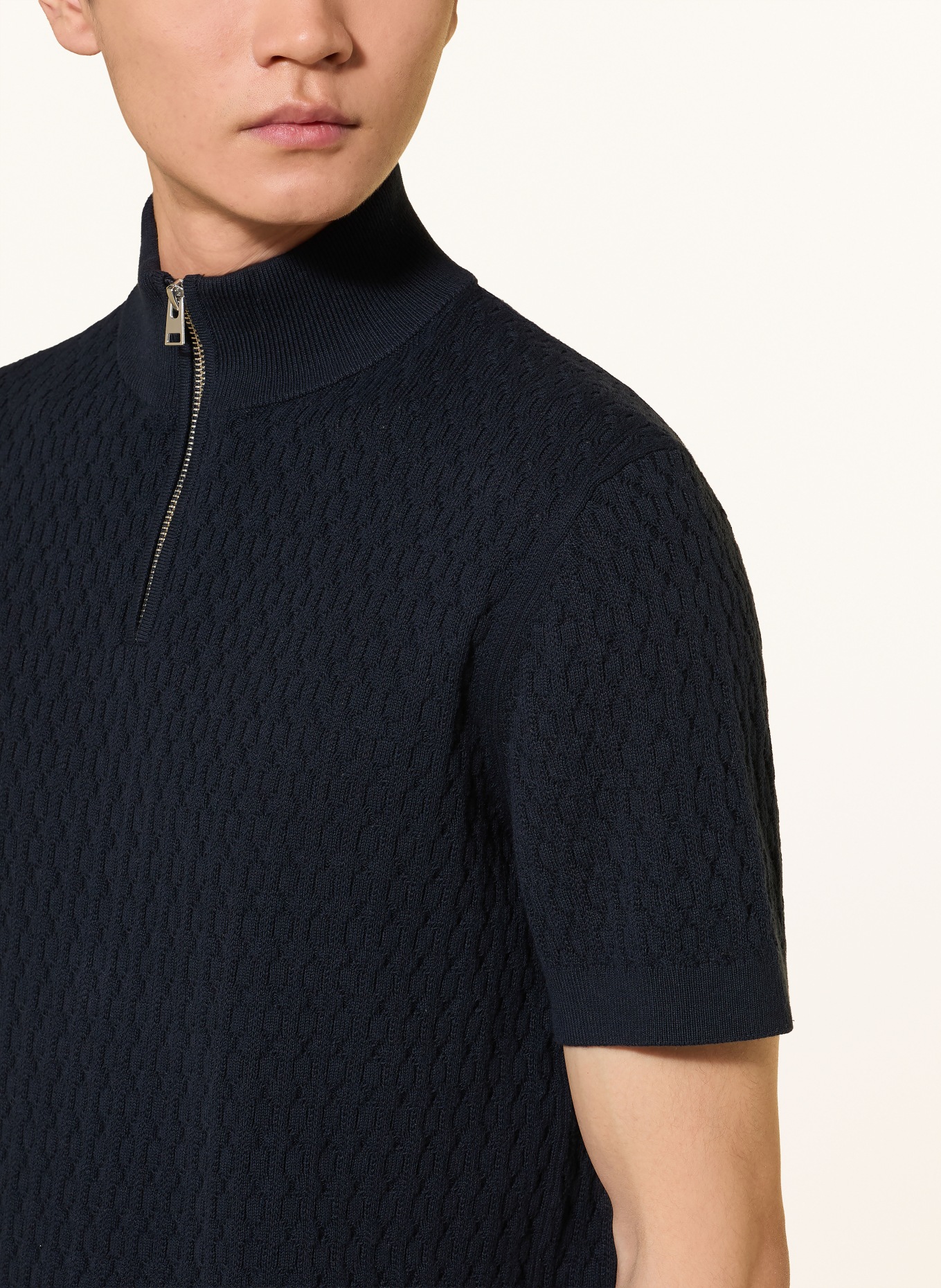 NOWADAYS Strickshirt: DUNKELBLAU