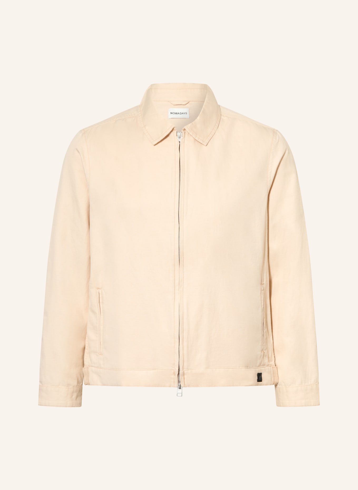 NOWADAYS Overjacket mit Leinen: BEIGE