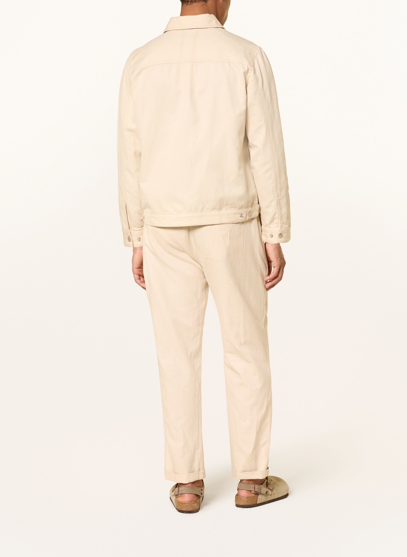 NOWADAYS Overjacket mit Leinen: BEIGE