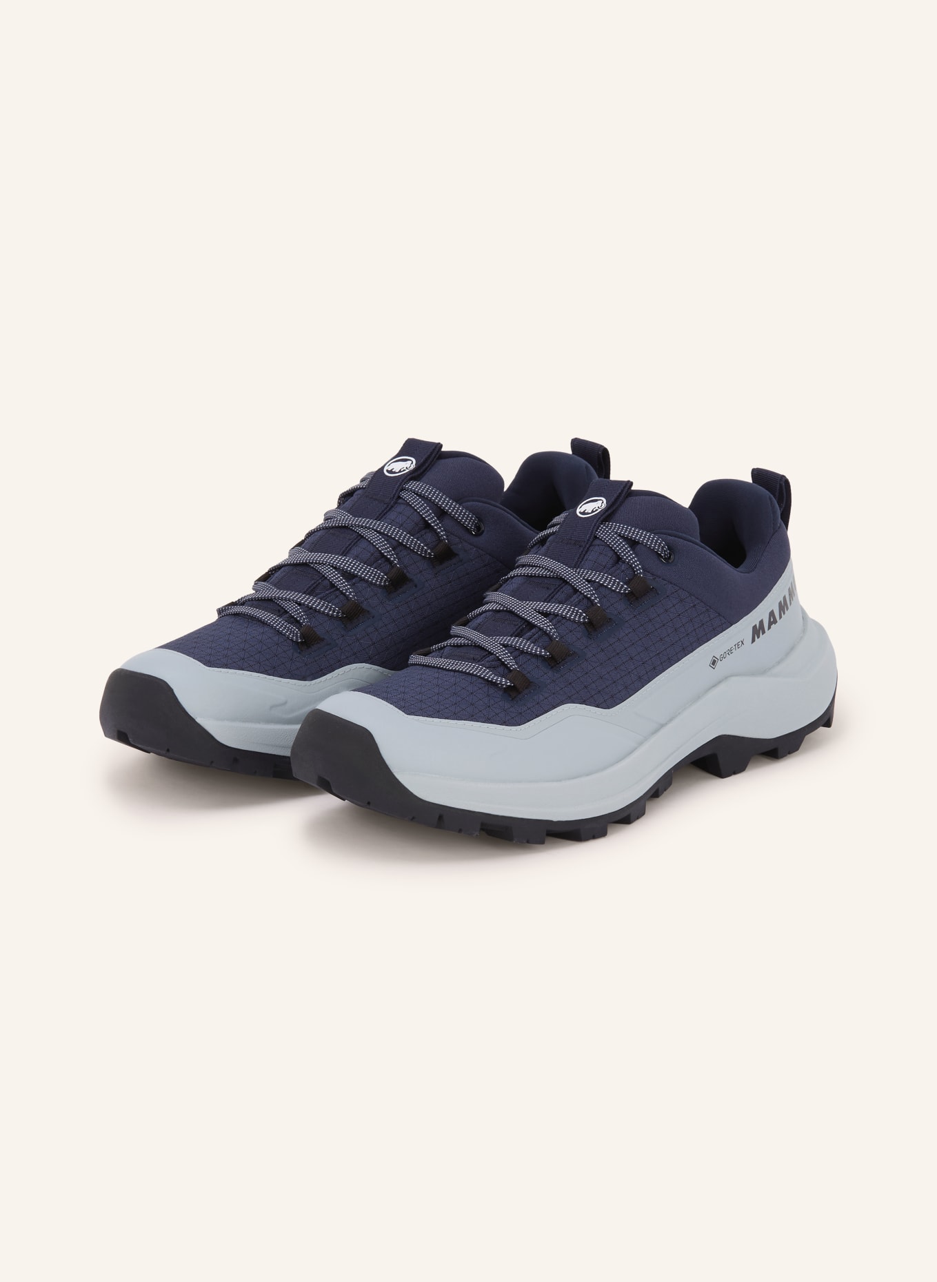 MAMMUT Buty turystyczne SERTIG III LOW GTX: NIEBIESKI / SZARY / CZARNY