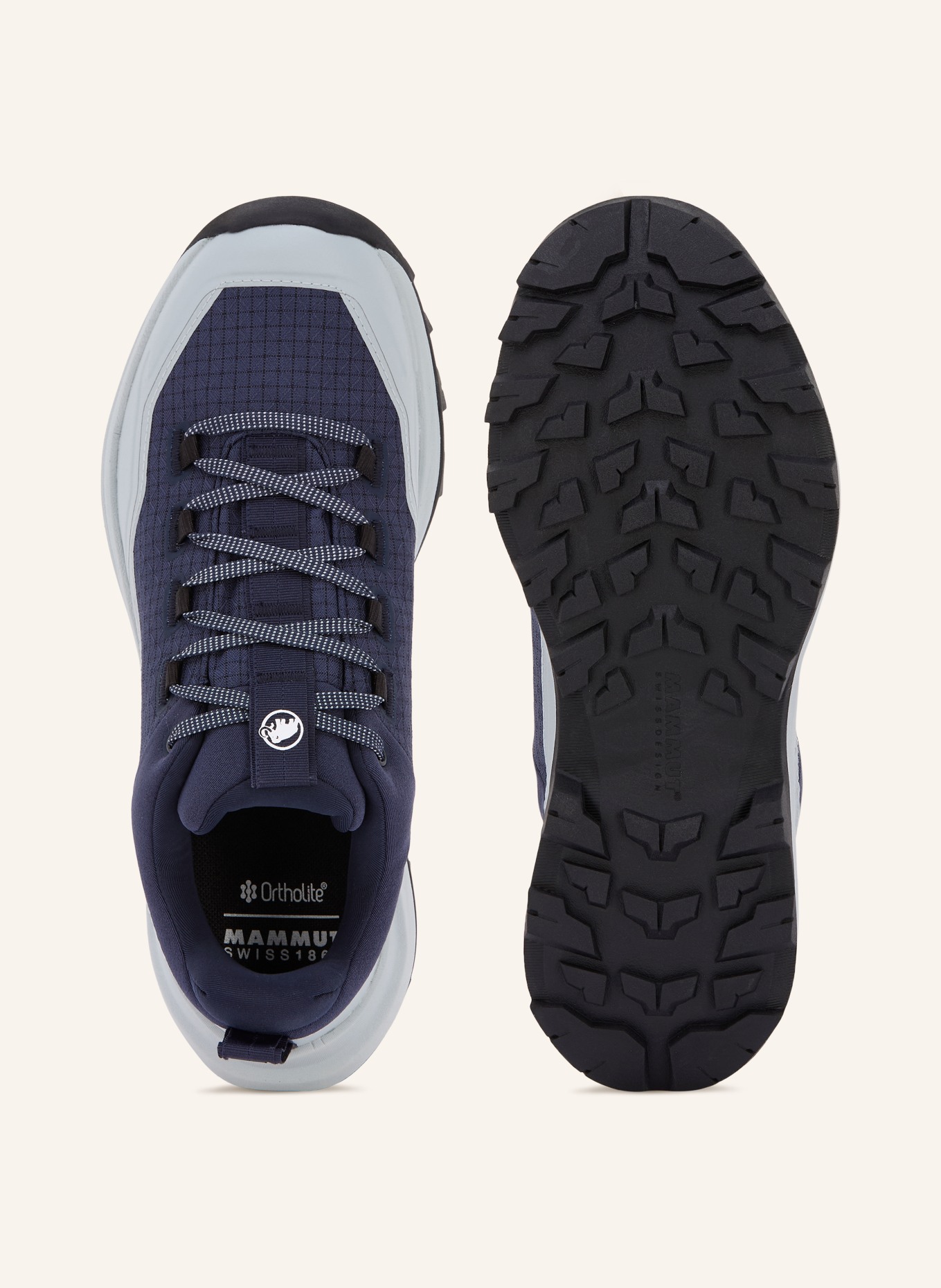 MAMMUT Buty turystyczne SERTIG III LOW GTX: NIEBIESKI / SZARY / CZARNY