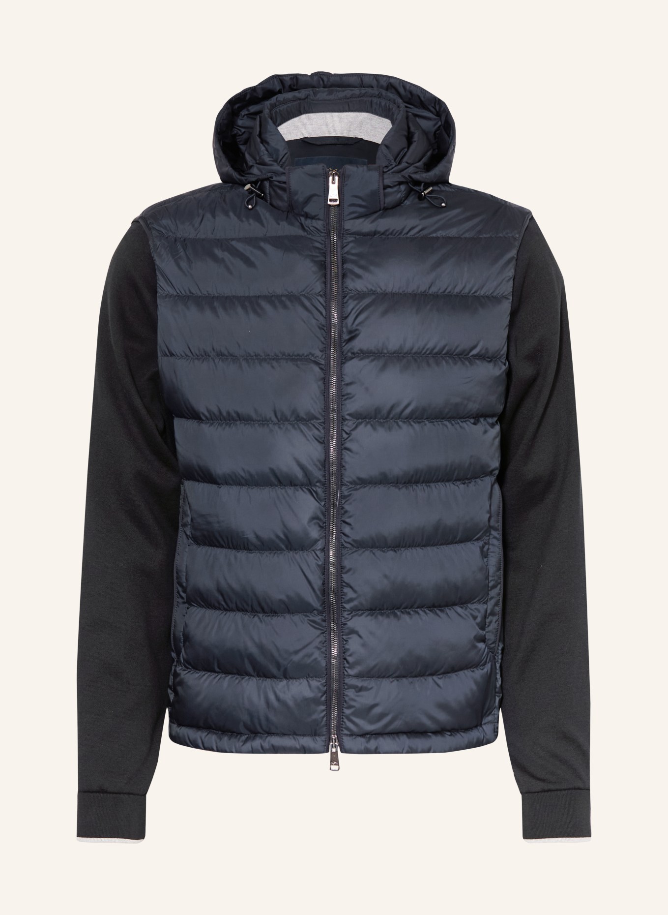 PAUL & SHARK Lightweight-Daunenjacke mit abnehmbaren Ärmeln: DUNKELBLAU