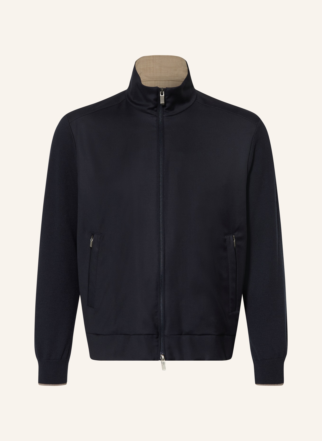 PAUL & SHARK Blouson im Materialmix: DUNKELBLAU