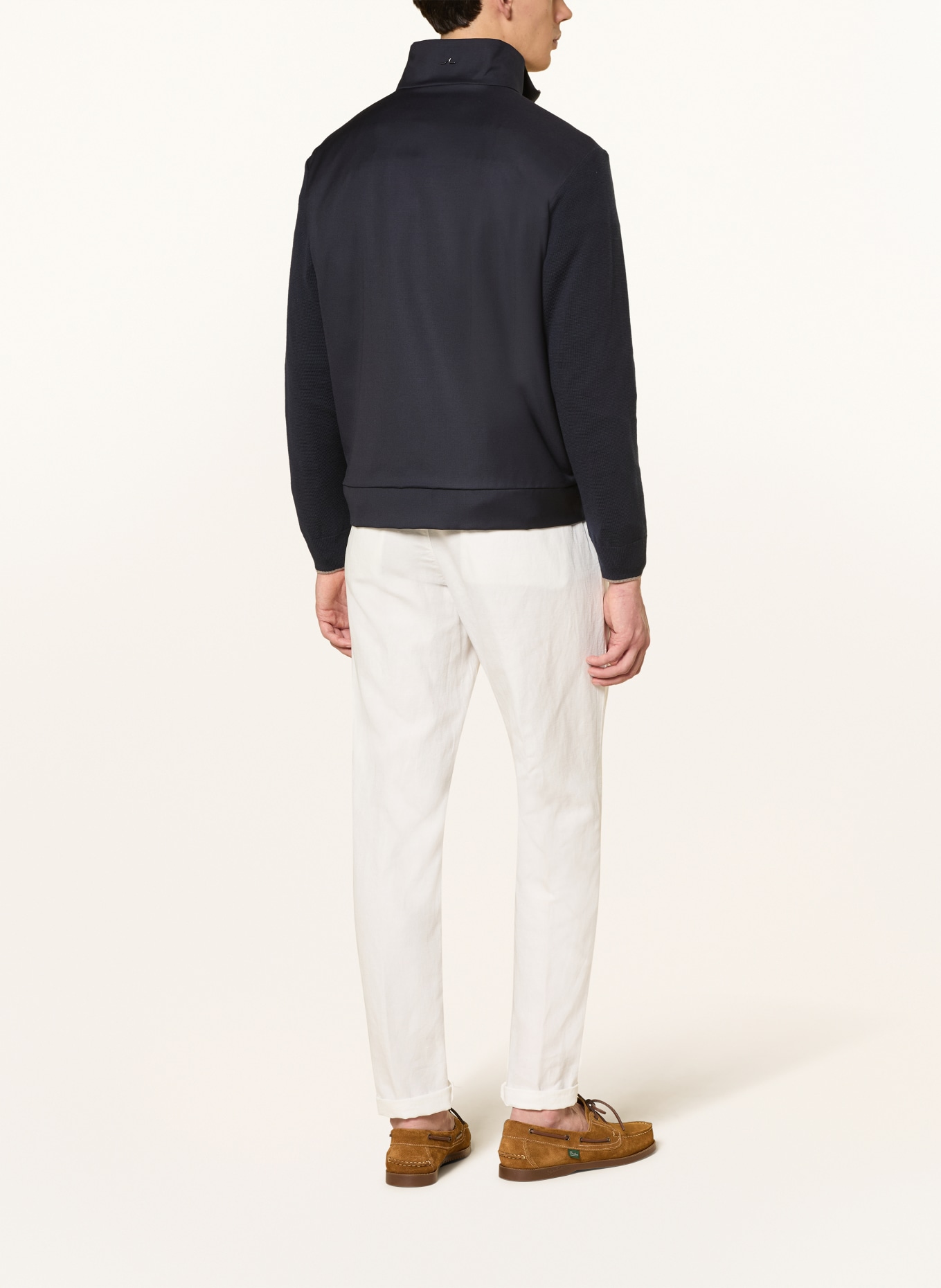 PAUL & SHARK Blouson im Materialmix: DUNKELBLAU