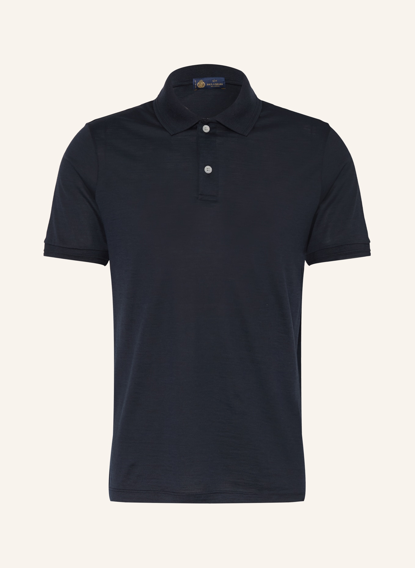 PAUL & SHARK Poloshirt mit Seide: DUNKELBLAU