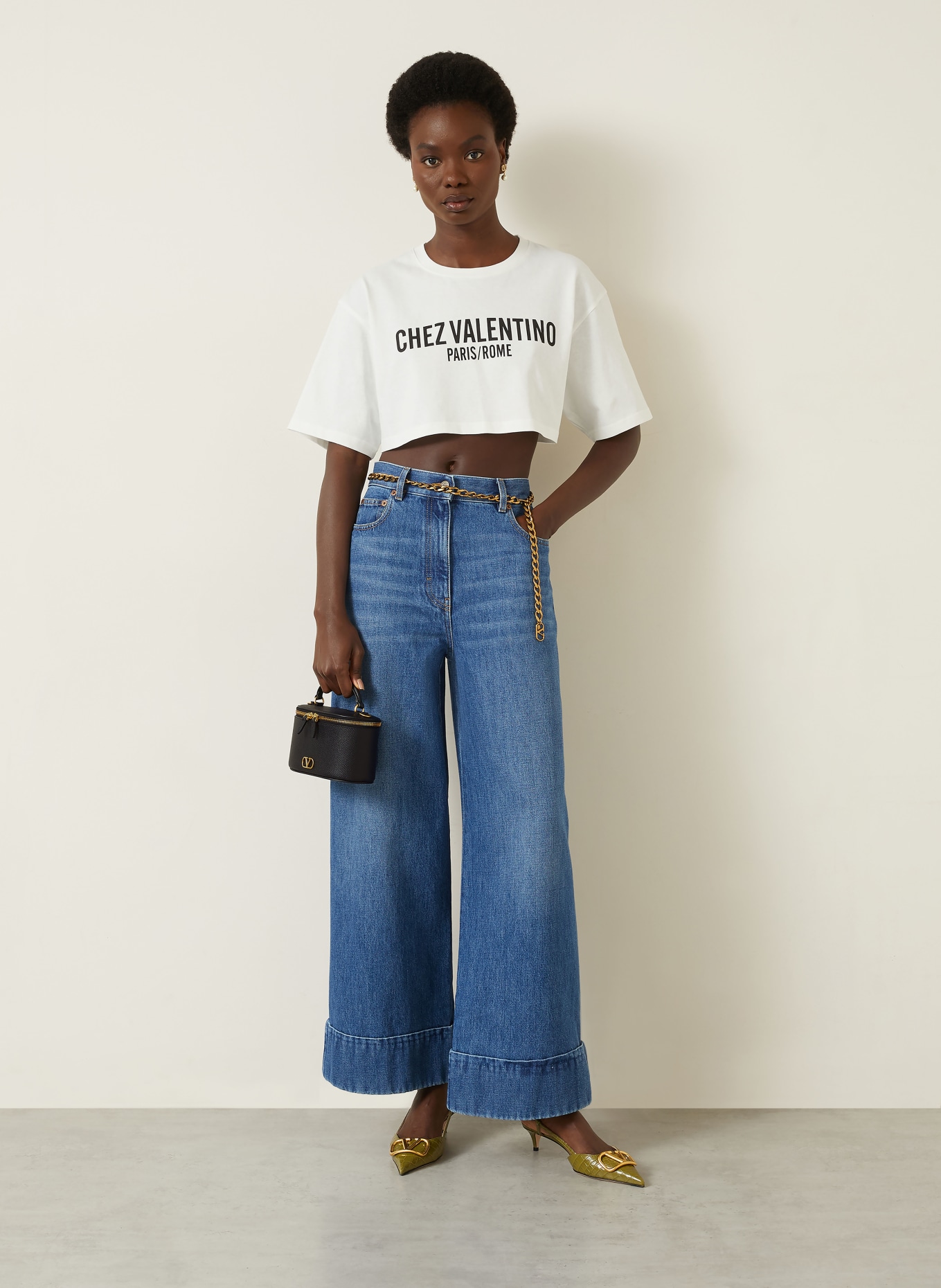 VALENTINO T-shirt court: BLANC