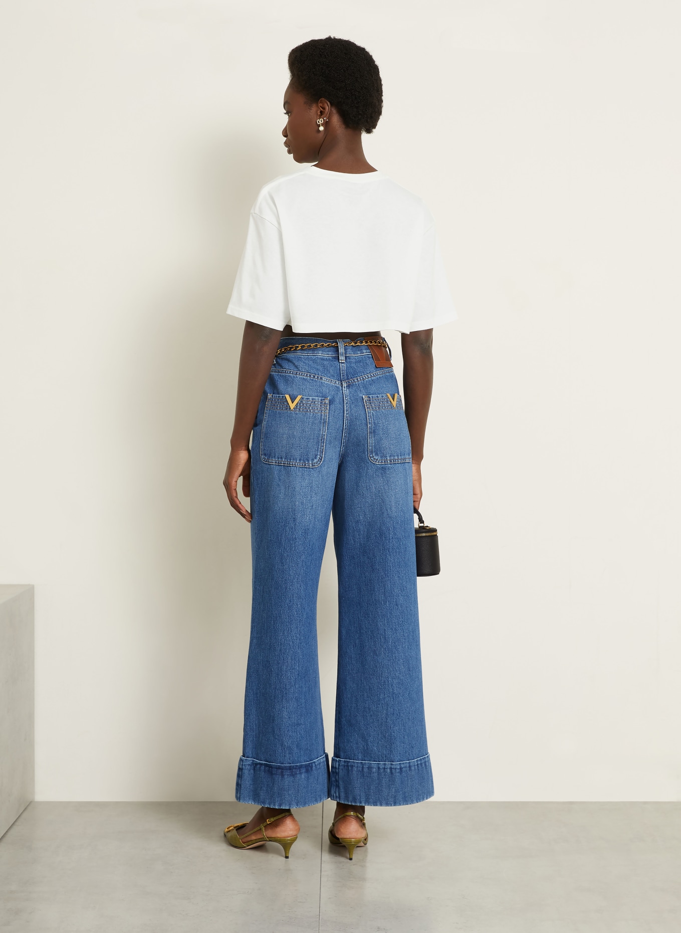 VALENTINO T-shirt court: BLANC