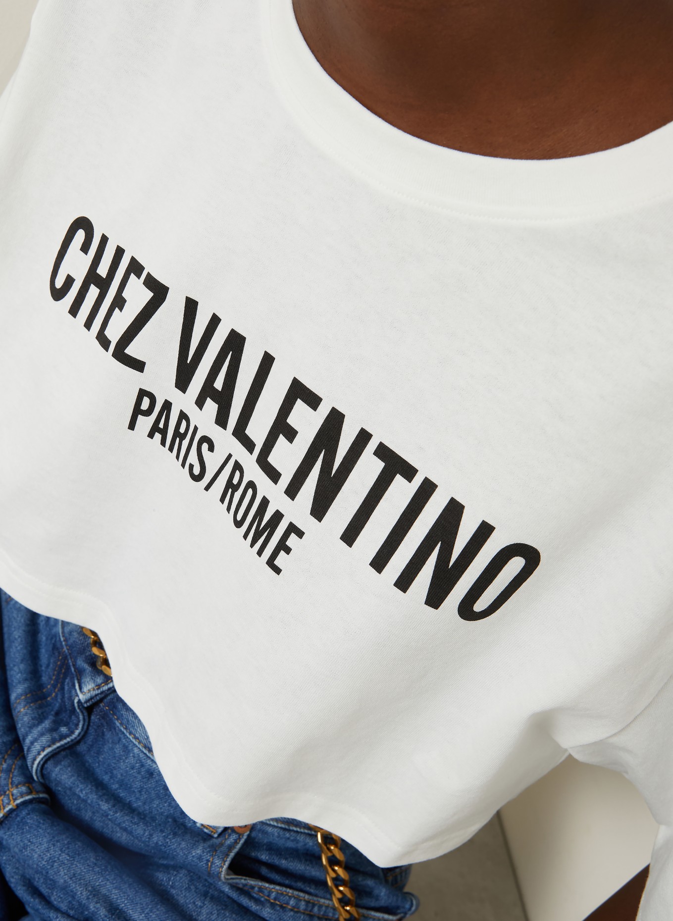 VALENTINO T-shirt court: BLANC