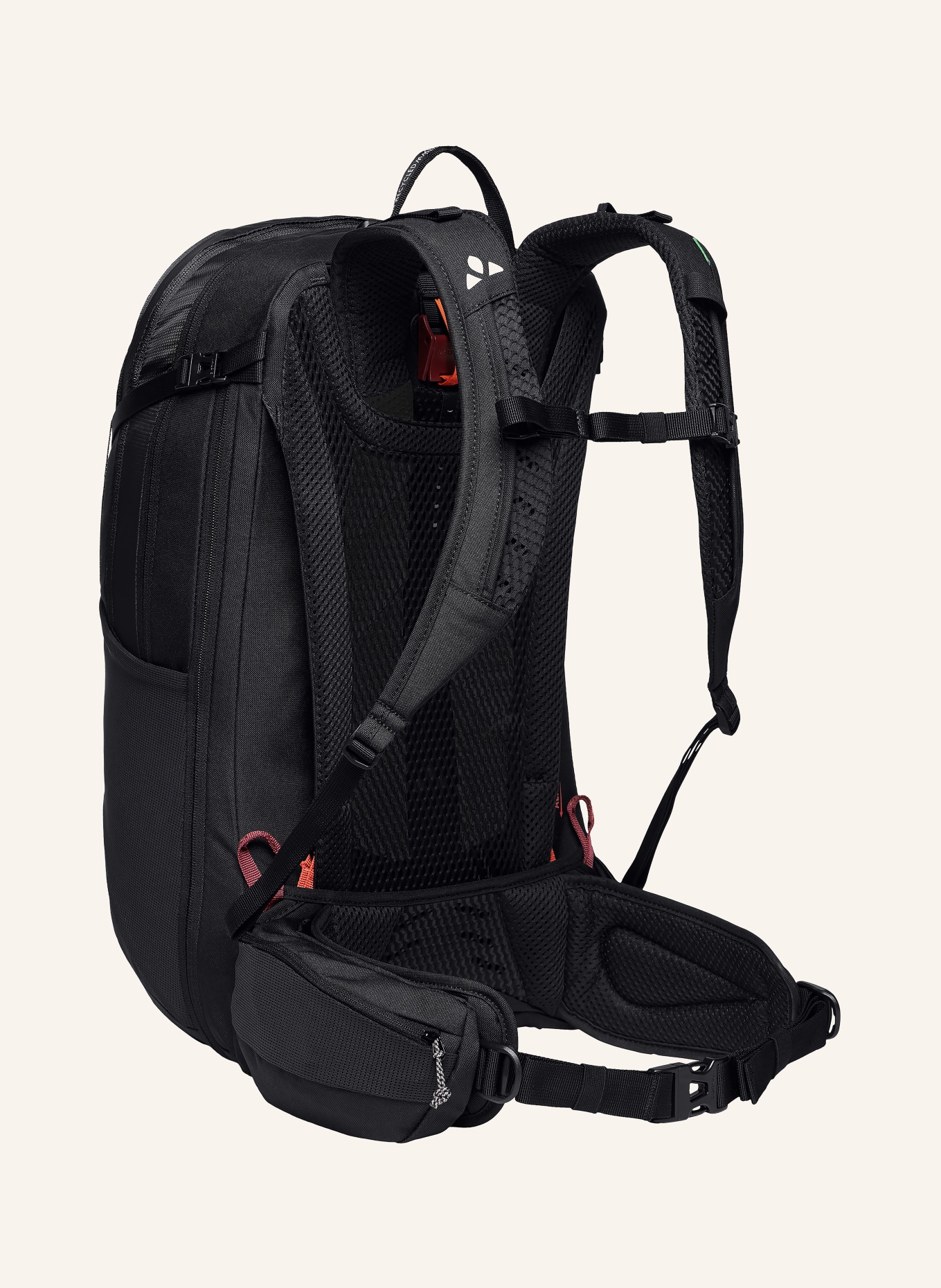VAUDE Rucksack WIZARD 24+4 28 l: SCHWARZ / NEONORANGE