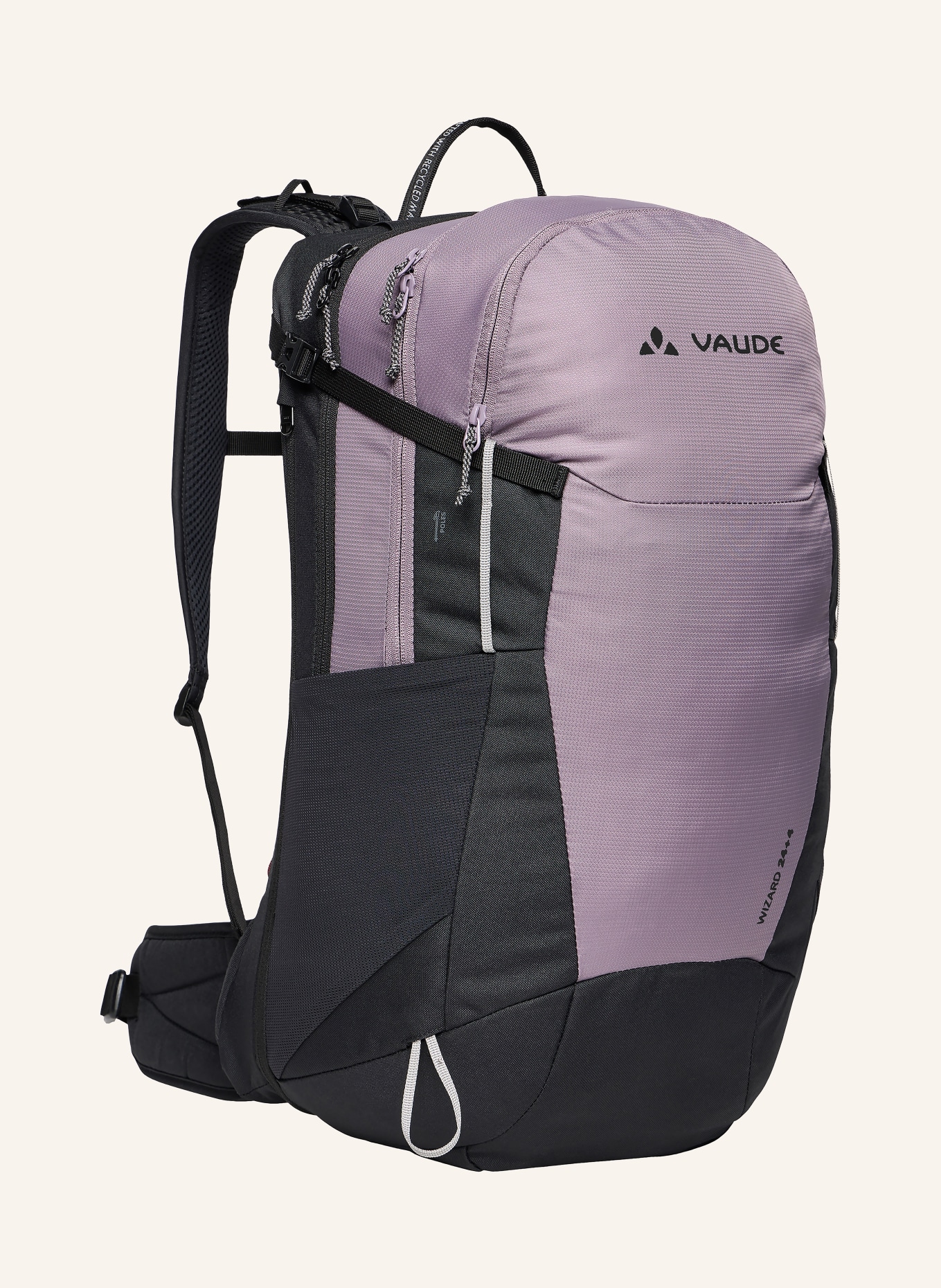 VAUDE Rucksack WIZARD 24+4 28 l: SCHWARZ / ROSÉ