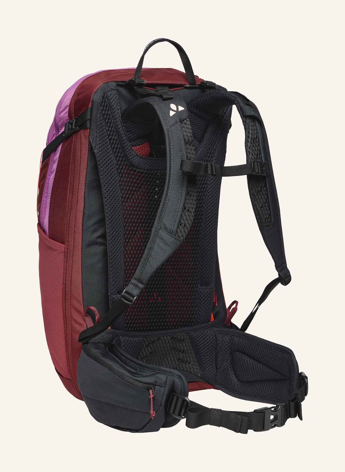 VAUDE Plecak WIZARD 22+4 26 l: CIEMNOCZERWONY / MOCNORÓŻOWY / CZERWONY