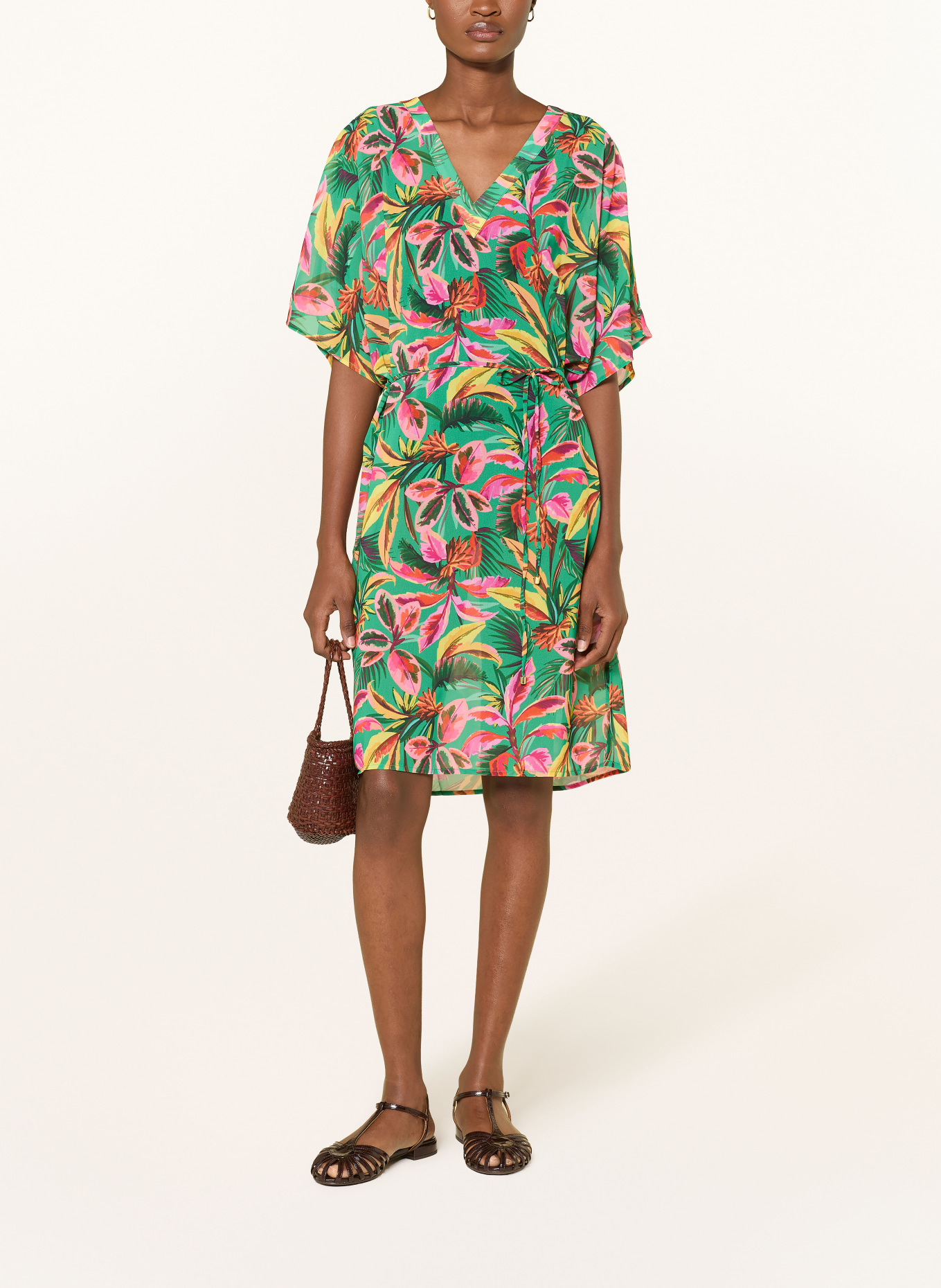 CYELL Strandkleid: GRÜN / PINK / GELB