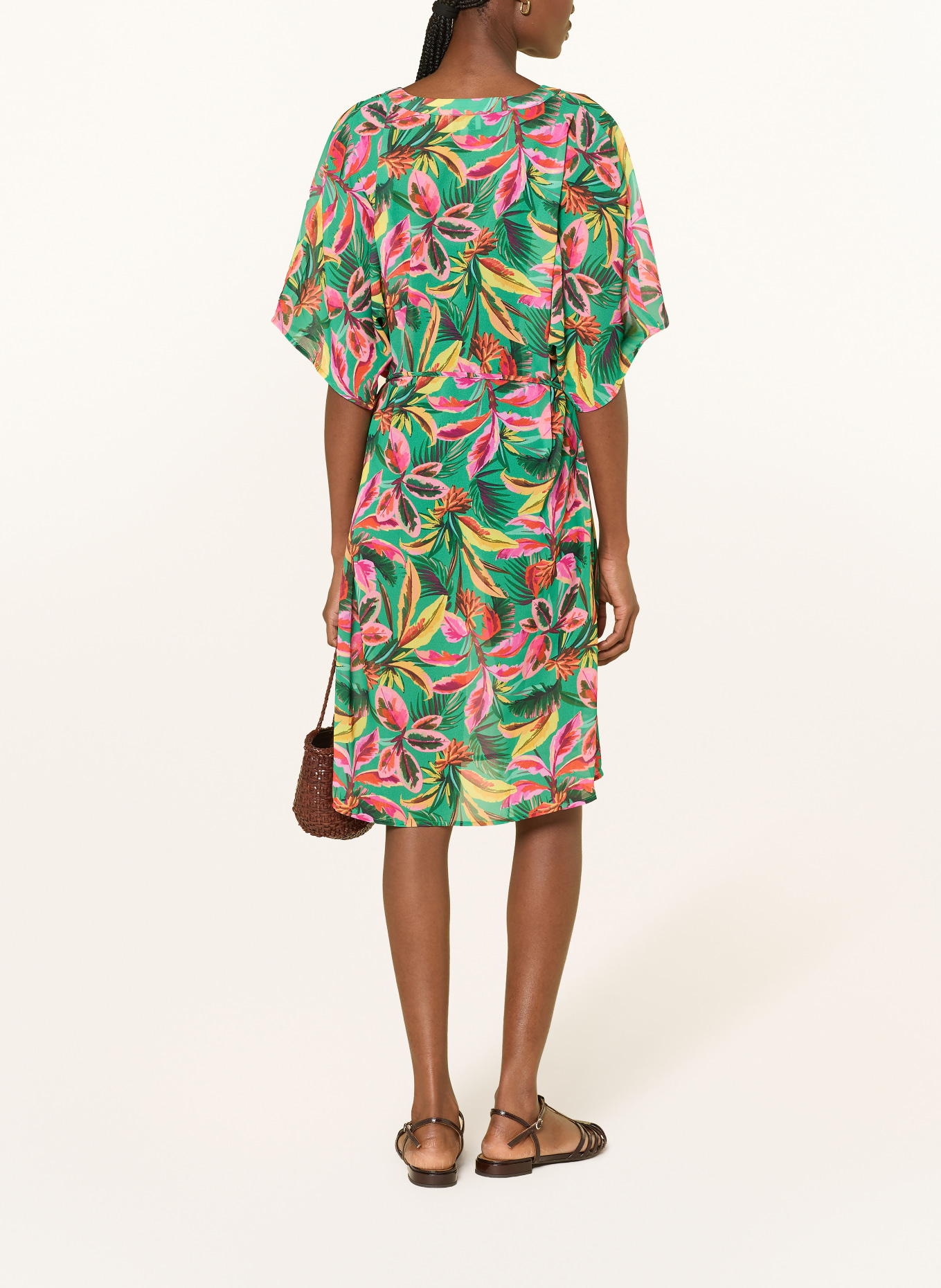 CYELL Strandkleid: GRÜN / PINK / GELB