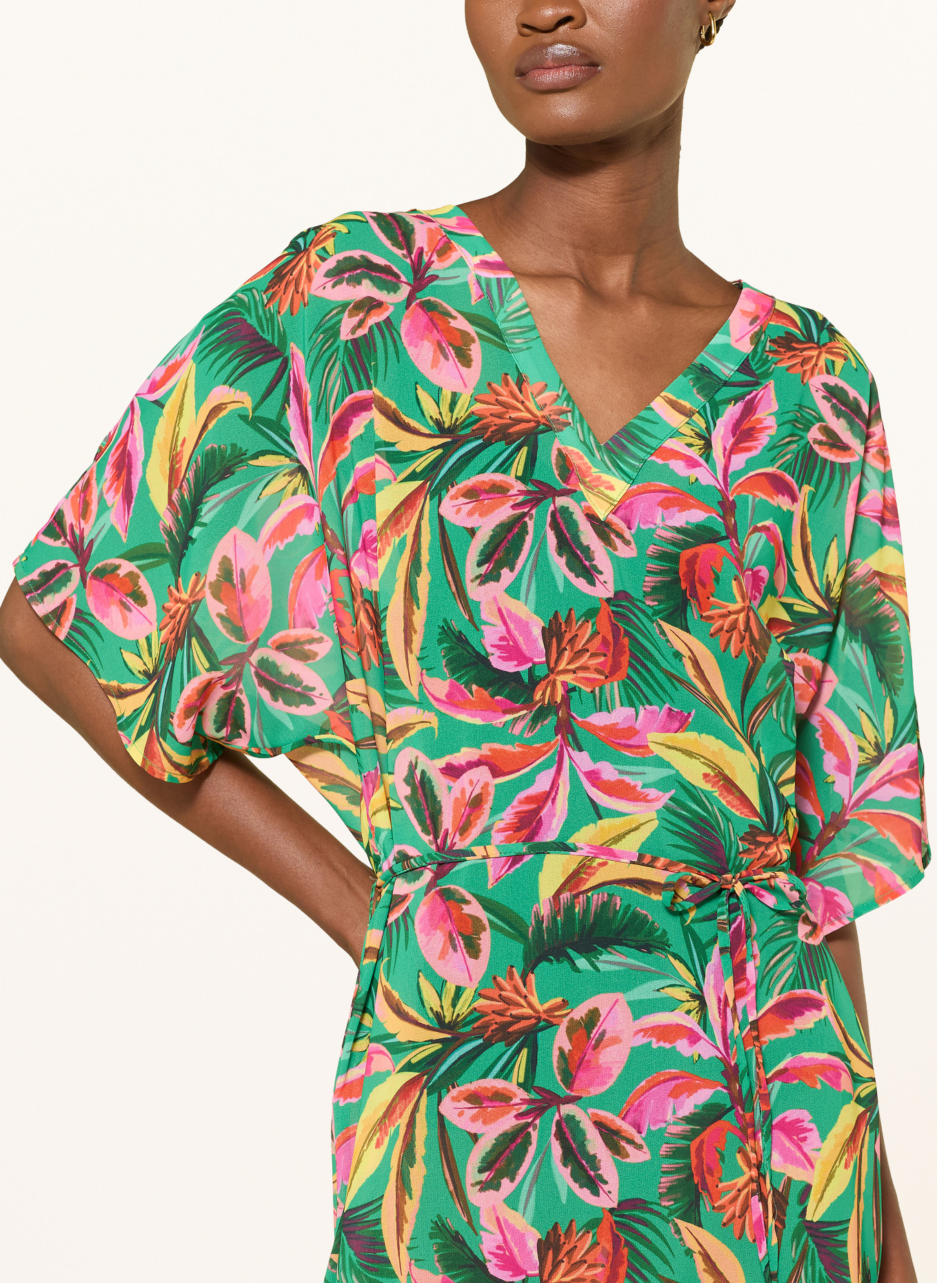 CYELL Strandkleid: GRÜN / PINK / GELB