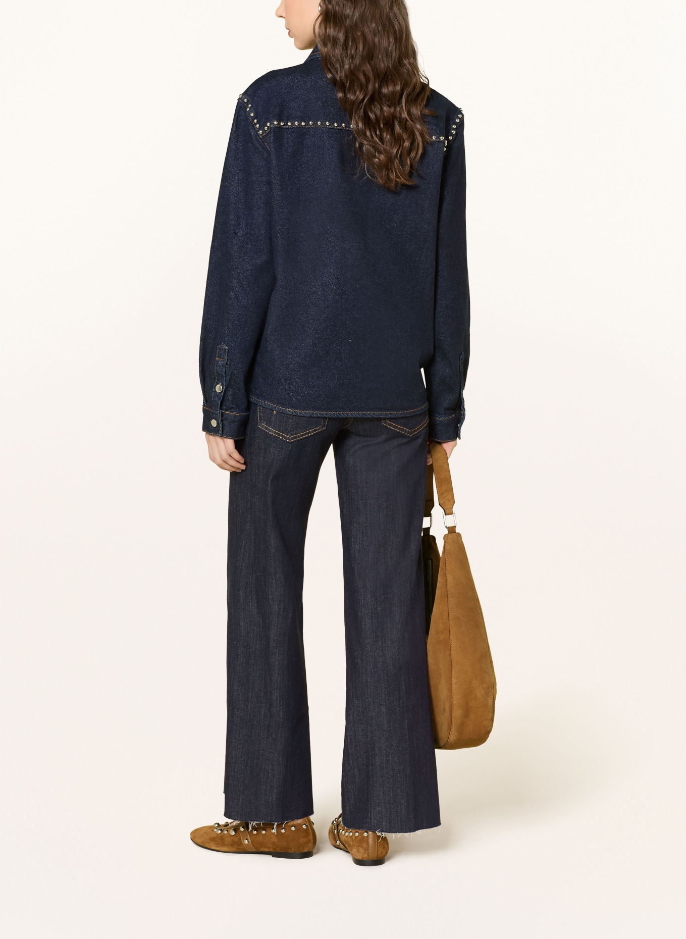 MARELLA Wide Leg Jeans MLSWLCROP: 003 cornflower