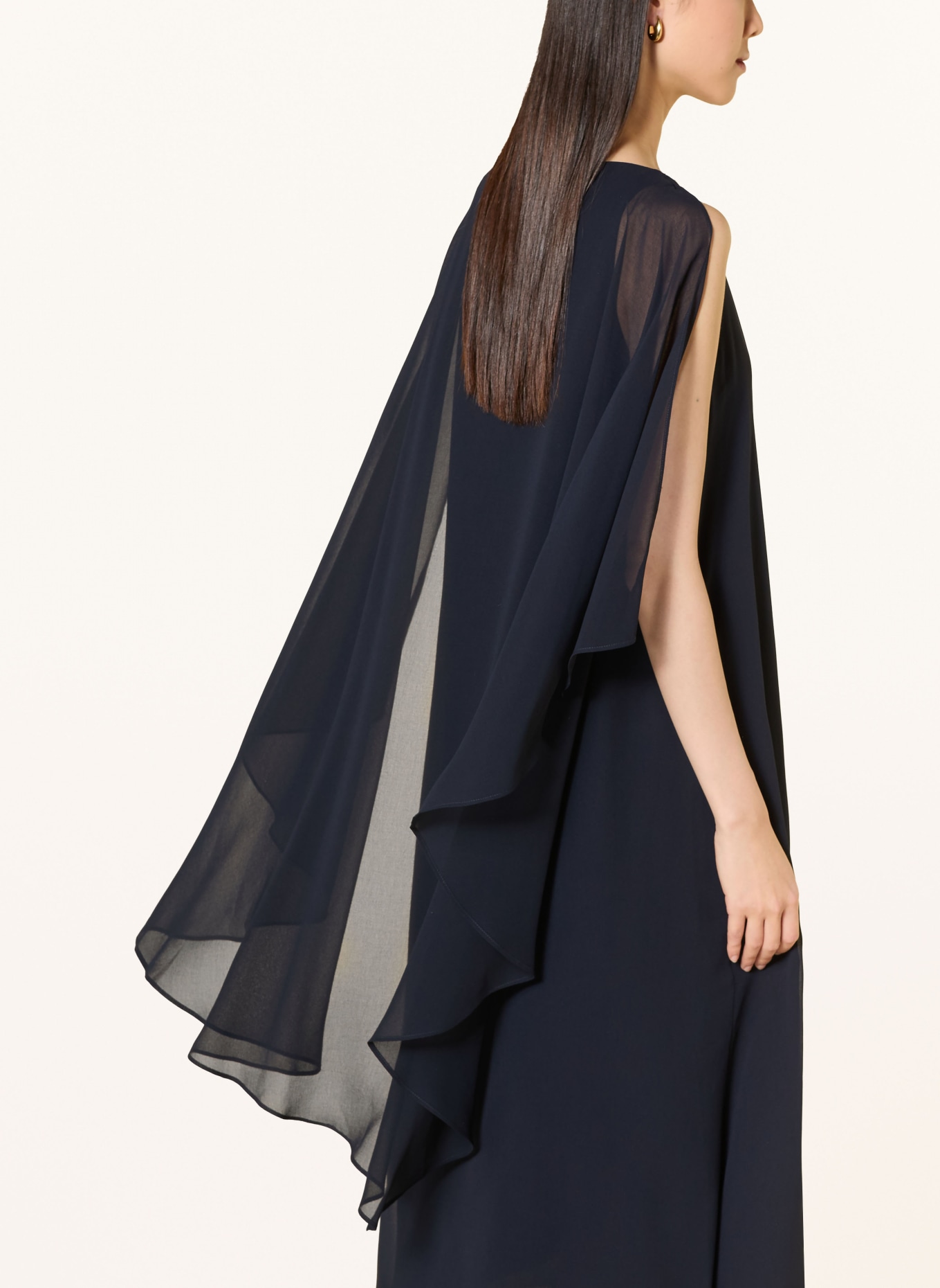 ELENA MIRO cocktailjurk: DONKERBLAUW